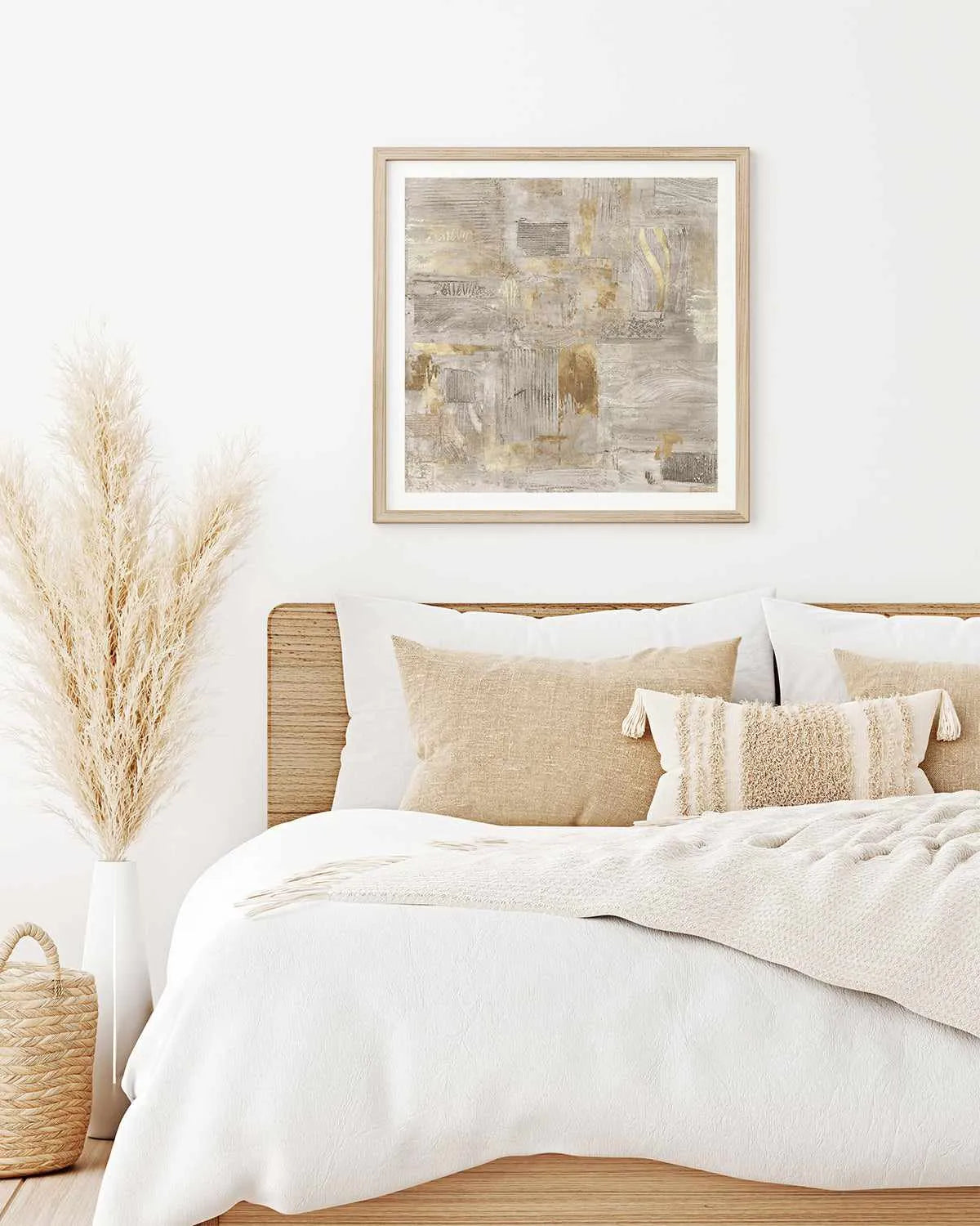 Golden Grid I Art Print from Olive et Oriel where you can shop wallpaper and artworks online