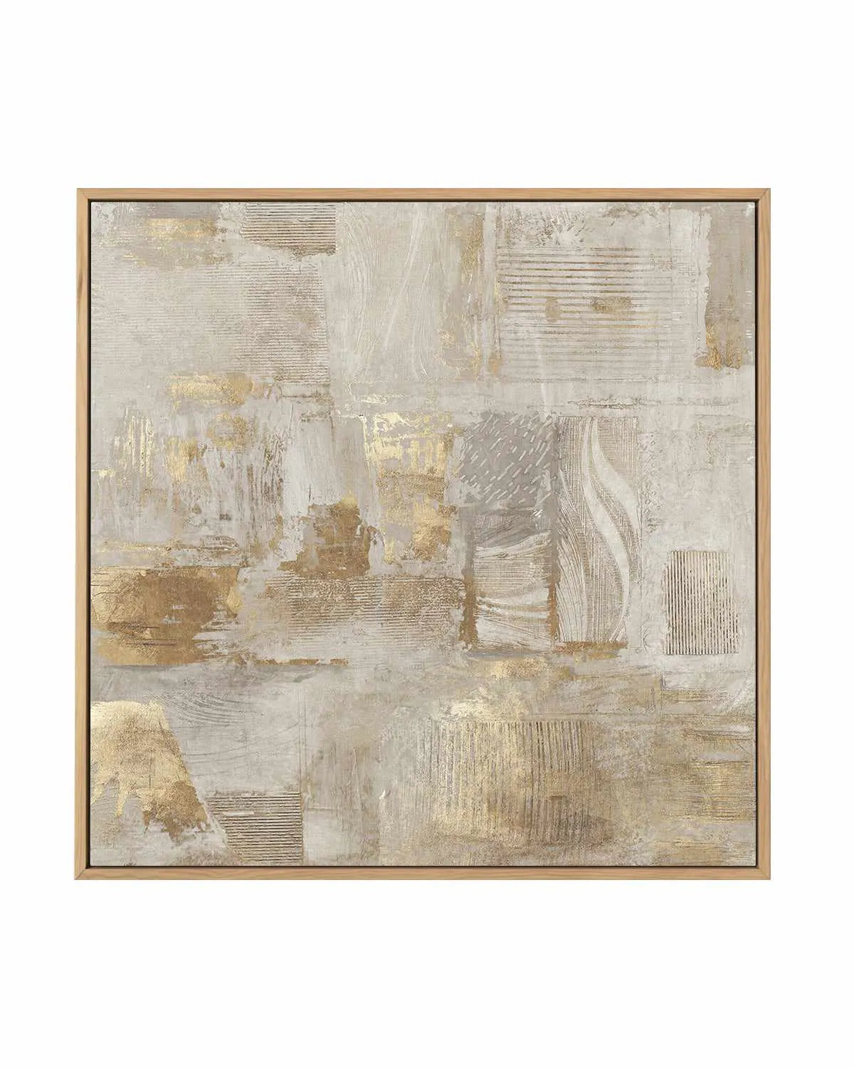 Golden Grid II | Framed Canvas Art Print from Olive et Oriel where you can shop wallpaper and artworks online