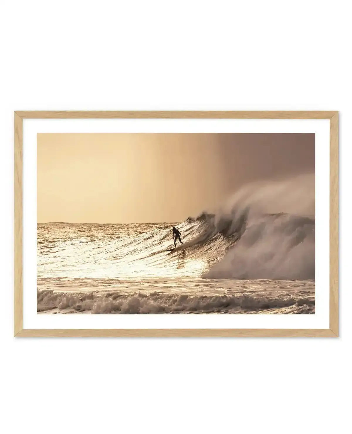 Golden Hour, Bells Beach Art Print-PRINT-Olive et Oriel-Olive et Oriel-A5 | 5.8" x 8.3" | 14.8 x 21cm-Oak-With White Border-Buy-Australian-Art-Prints-Online-with-Olive-et-Oriel-Your-Artwork-Specialists-Austrailia-Decorate-With-Coastal-Photo-Wall-Art-Prints-From-Our-Beach-House-Artwork-Collection-Fine-Poster-and-Framed-Artwork