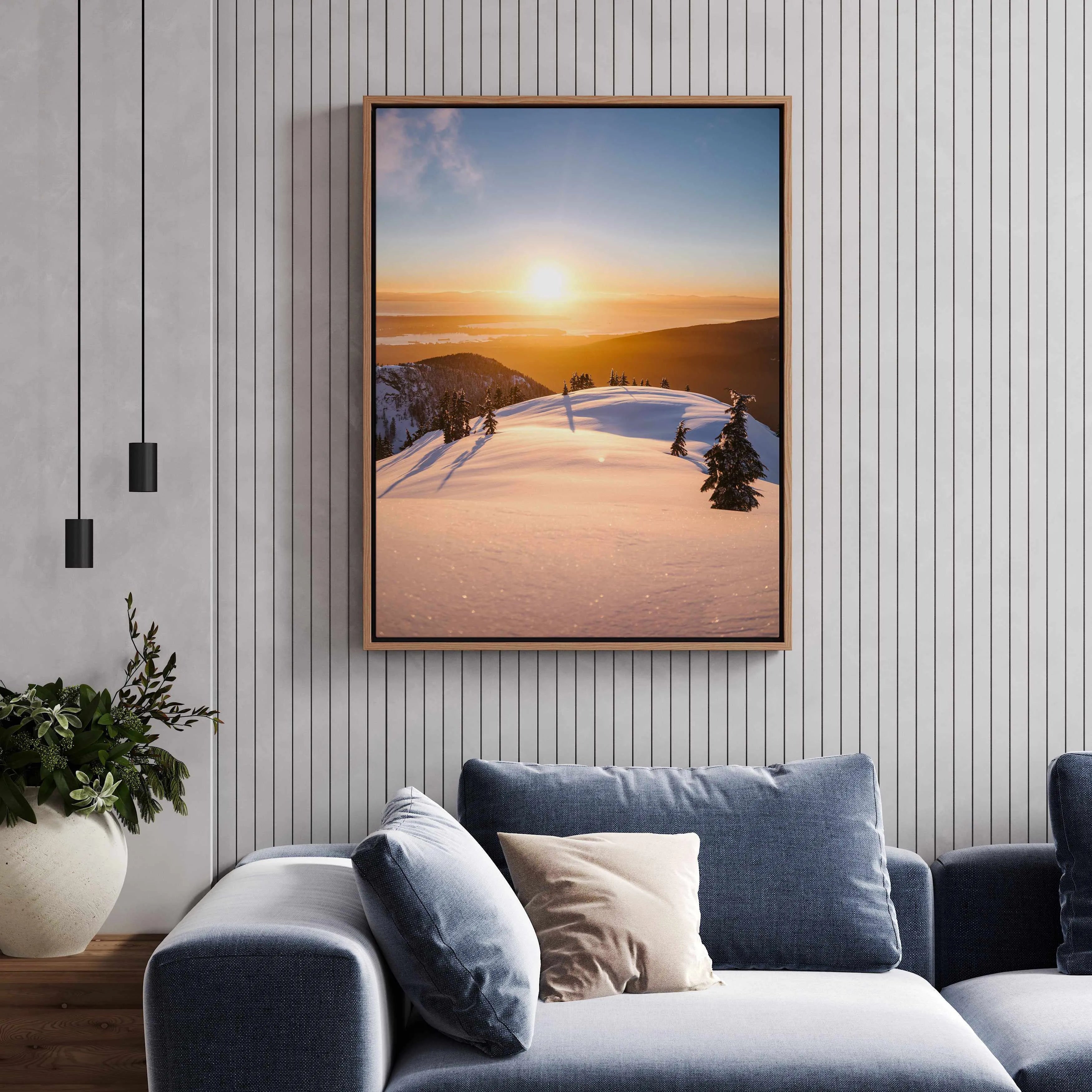 Golden Hour by Kalen X | Framed Canvas Art Print from Olive et Oriel where you can shop wallpaper and artworks online