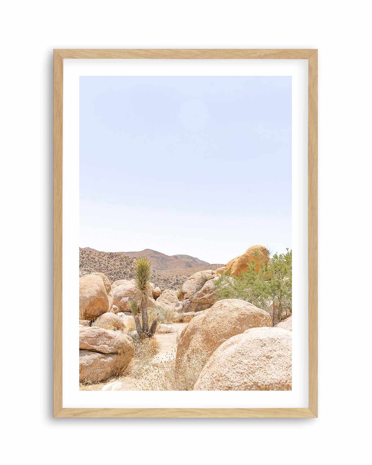 Golden Joshua Tree Art Print