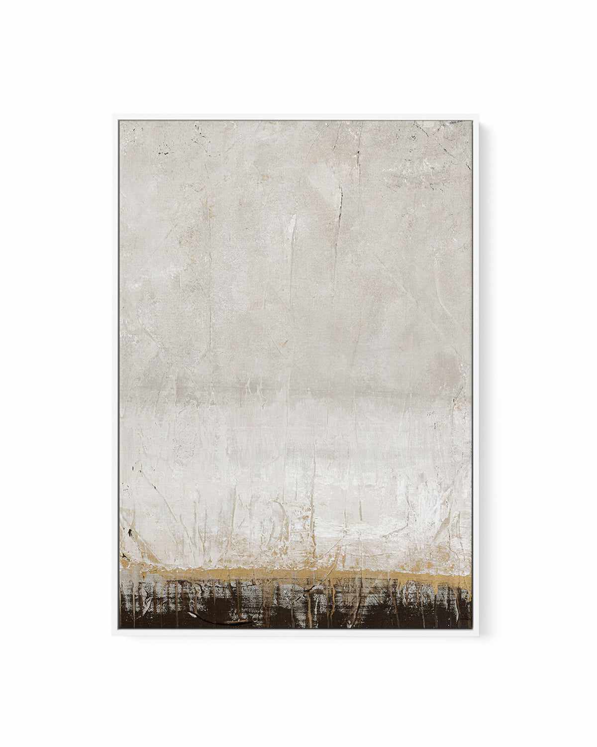 Golden Line by Design Fabrikken | Framed Canvas Art Print