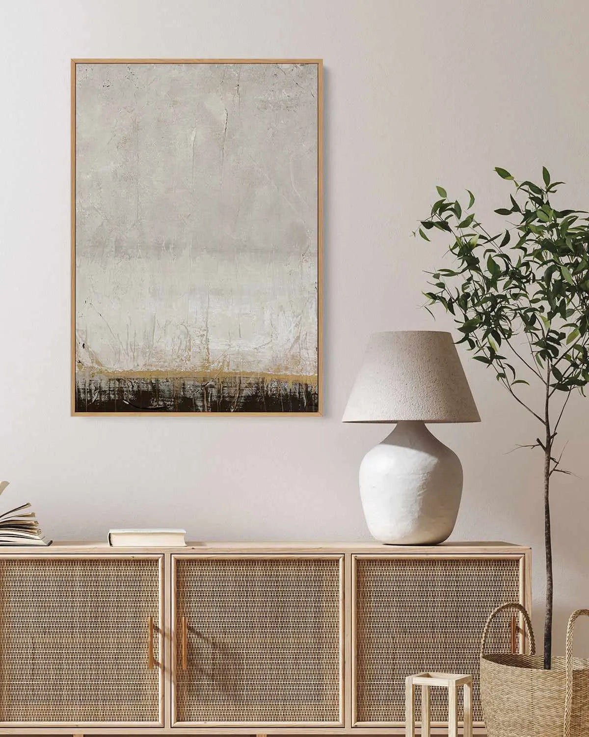 Golden Line by Design Fabrikken | Framed Canvas Art Print from Olive et Oriel where you can shop wallpaper and artworks online