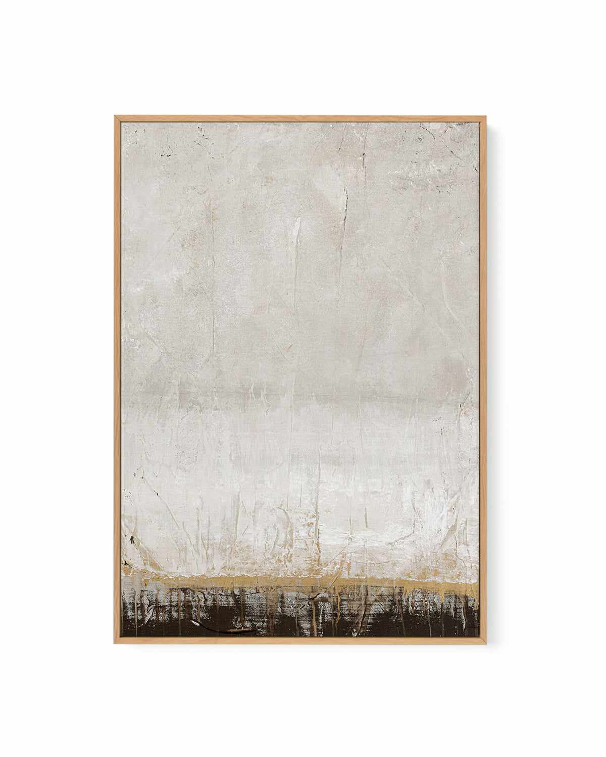 Golden Line by Design Fabrikken | Framed Canvas Art Print