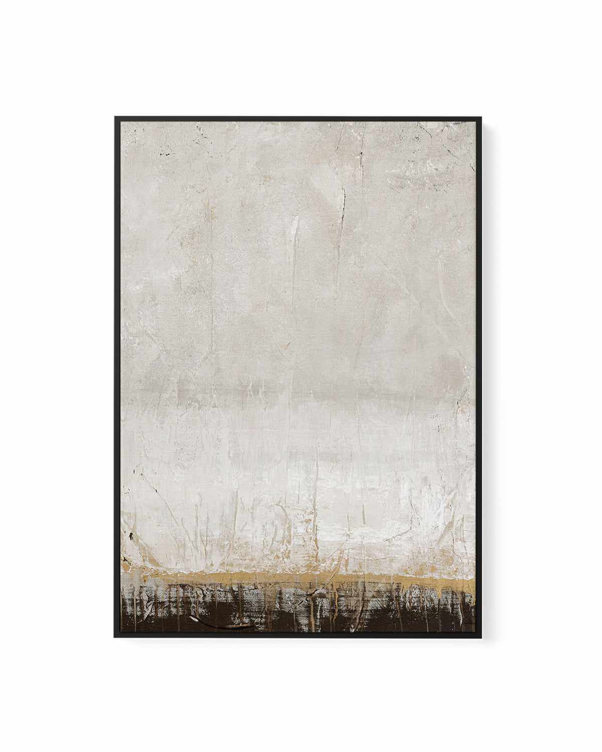 Golden Line by Design Fabrikken | Framed Canvas Art Print