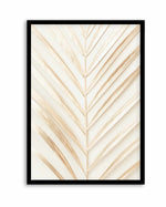 Golden Palm Leaf By Studio III | Art Print
