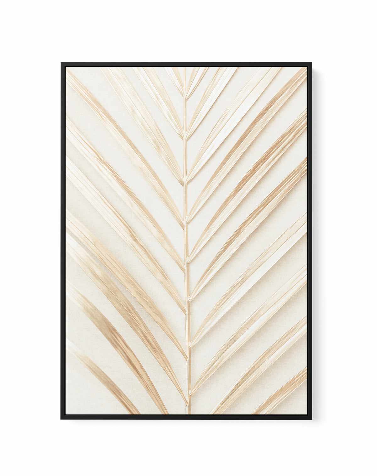 Golden Palm Leaf By Studio III | Framed Canvas Art Print