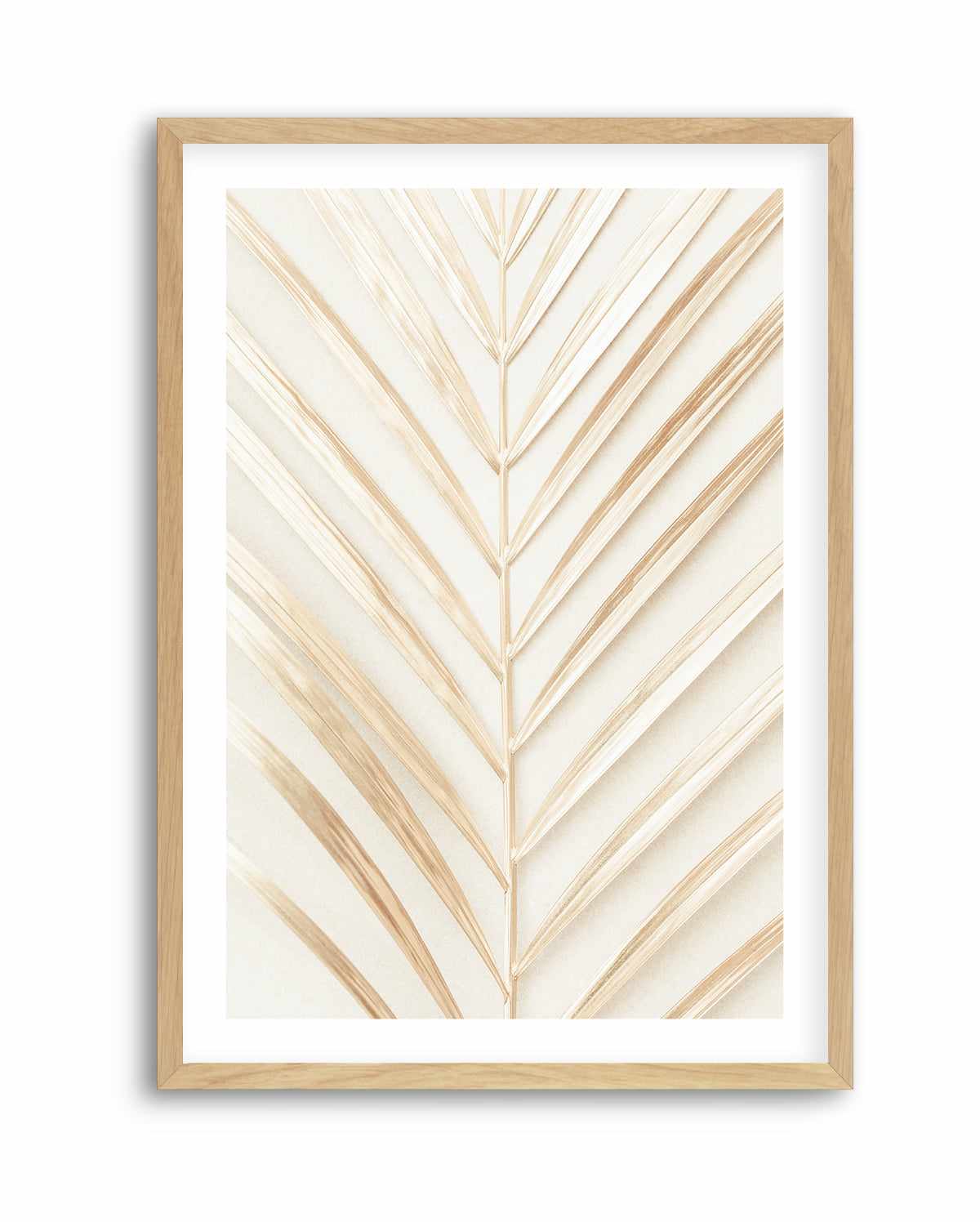 Golden Palm Leaf By Studio III | Art Print