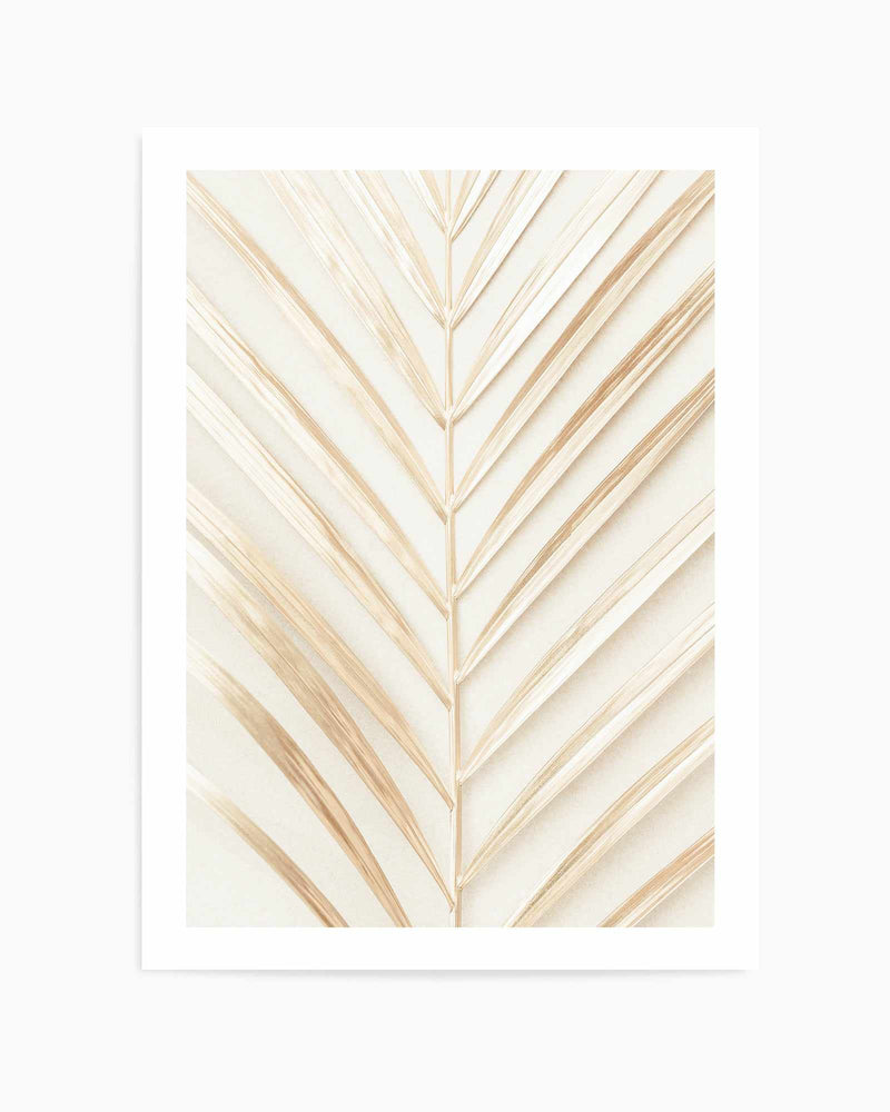 Golden Palm Leaf By Studio III | Art Print
