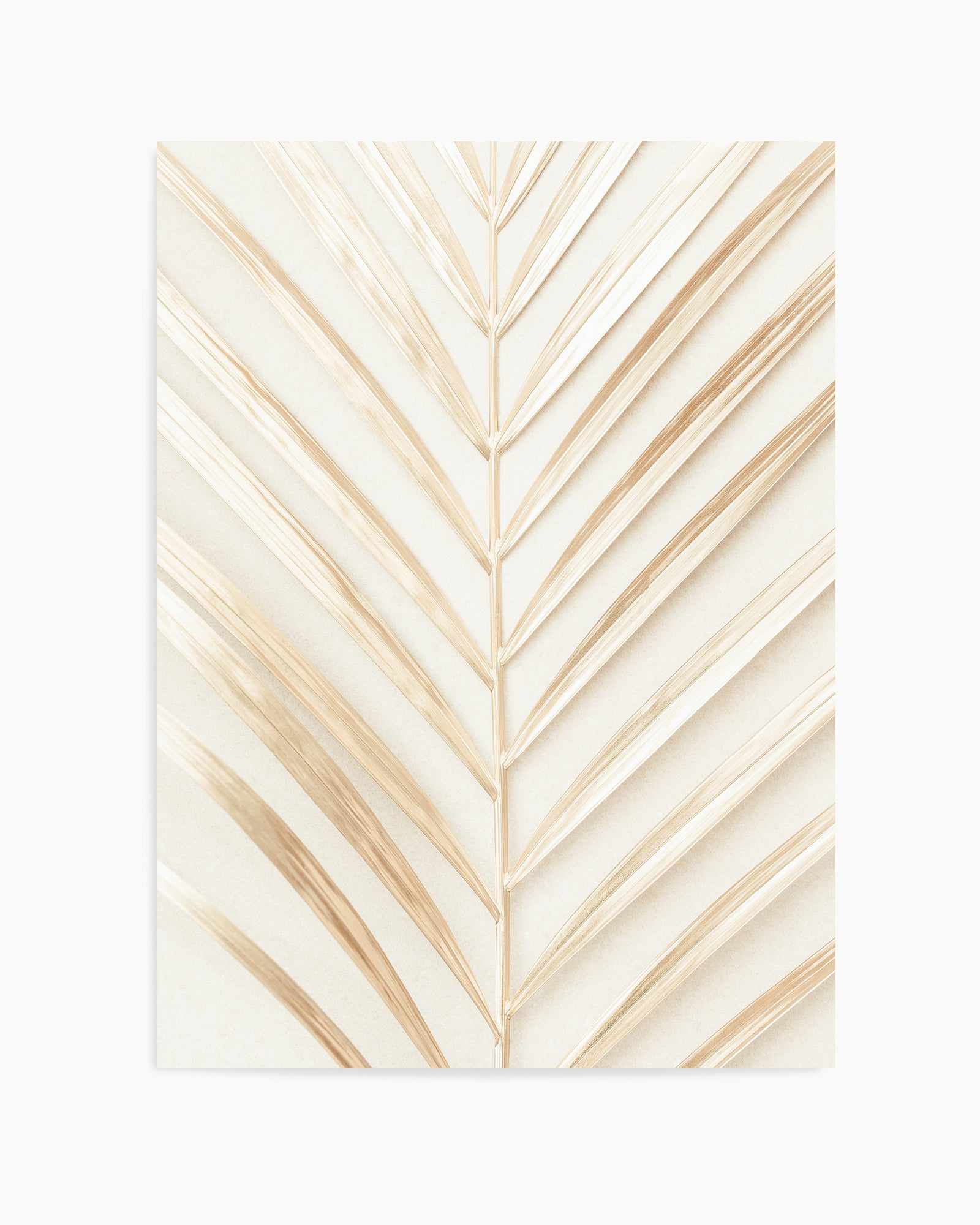 Golden Palm Leaf By Studio III | Art Print