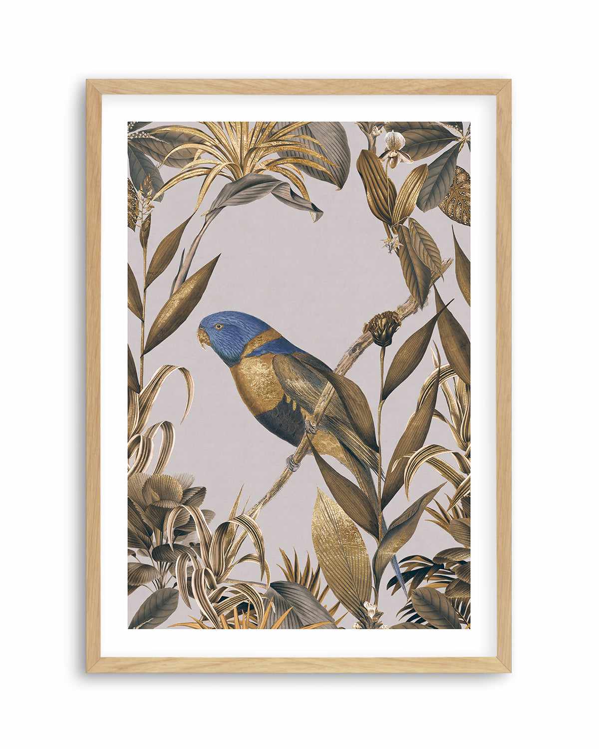 Golden Parakeet Paradise Art Print