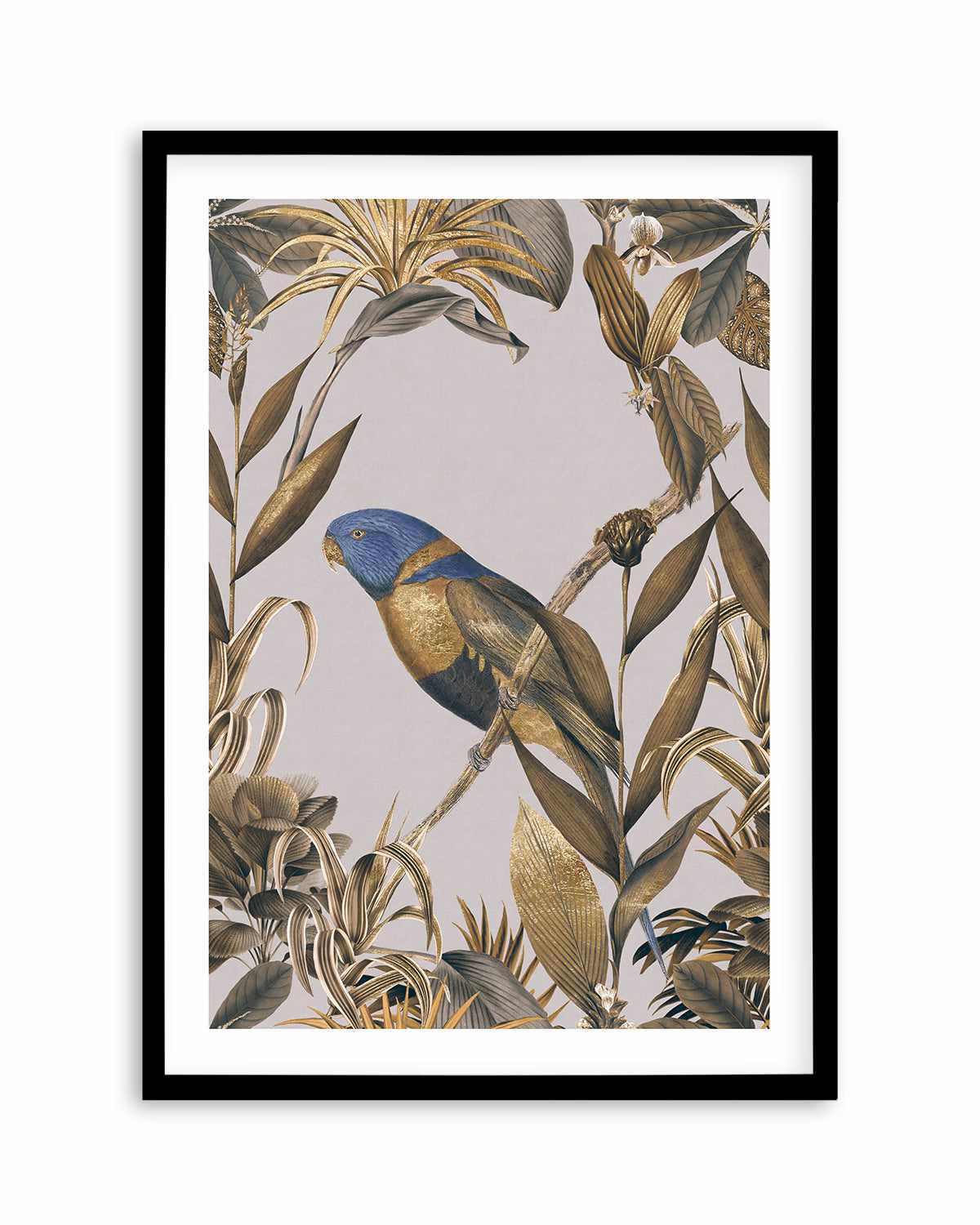 Golden Parakeet Paradise Art Print