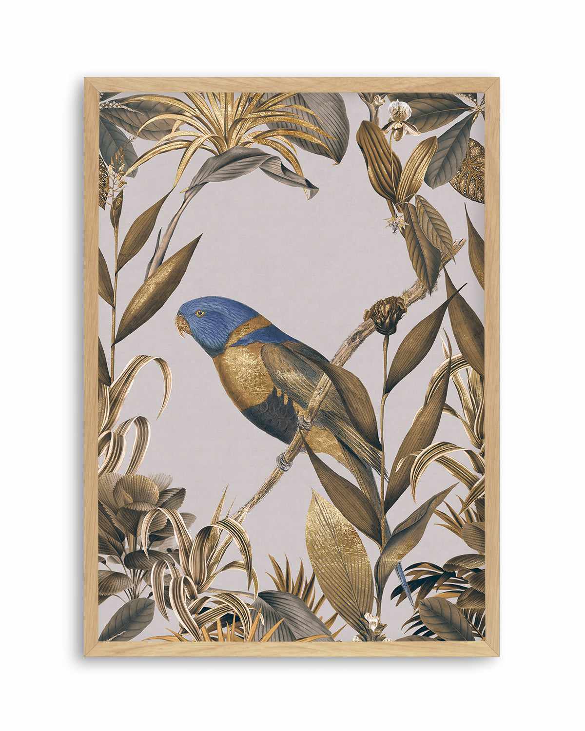 Golden Parakeet Paradise Art Print