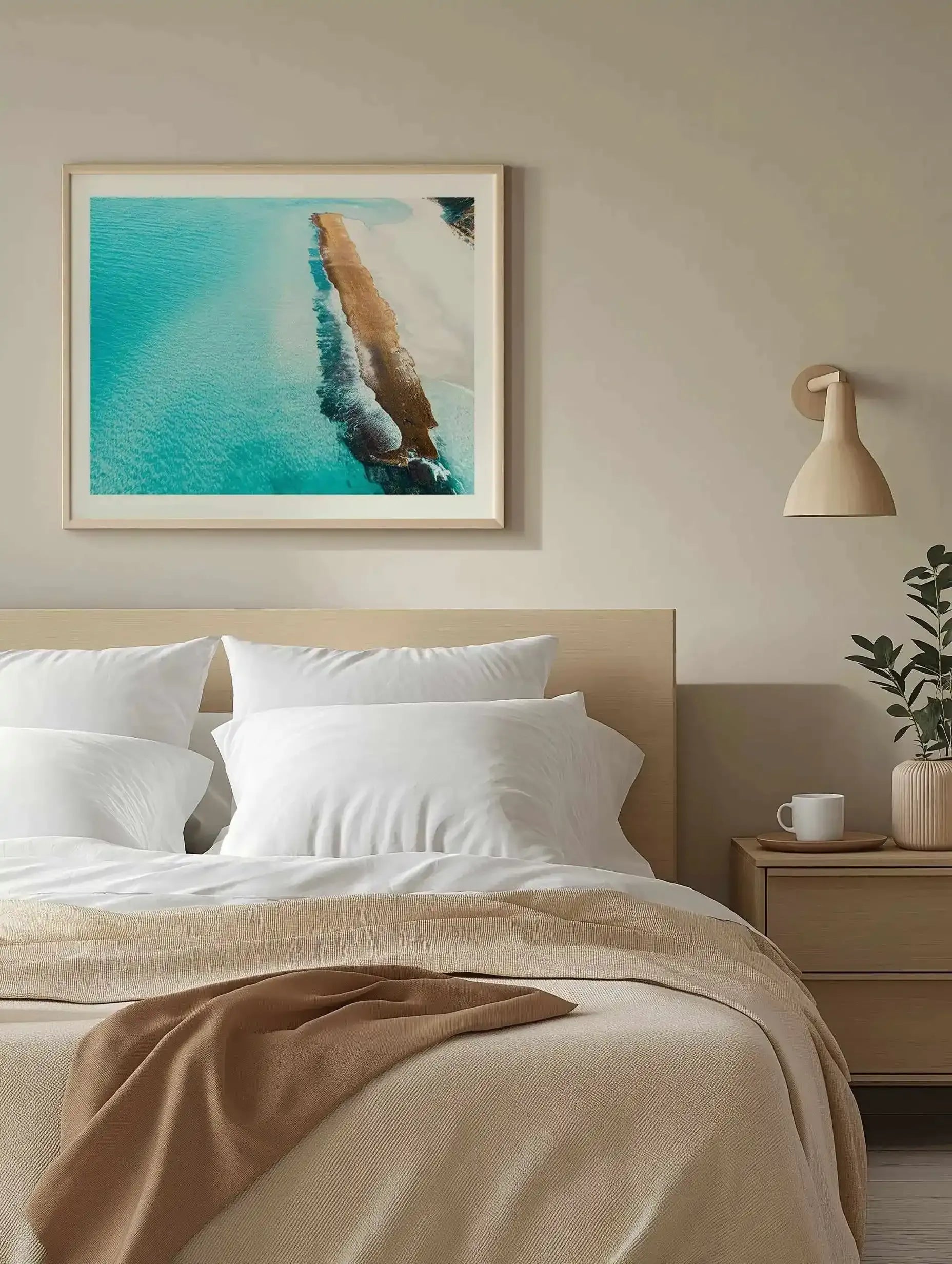 Golden Reef, Esperance | Aerial Photo Wall Art Print from Olive et Oriel where you can shop wallpaper and artworks online
