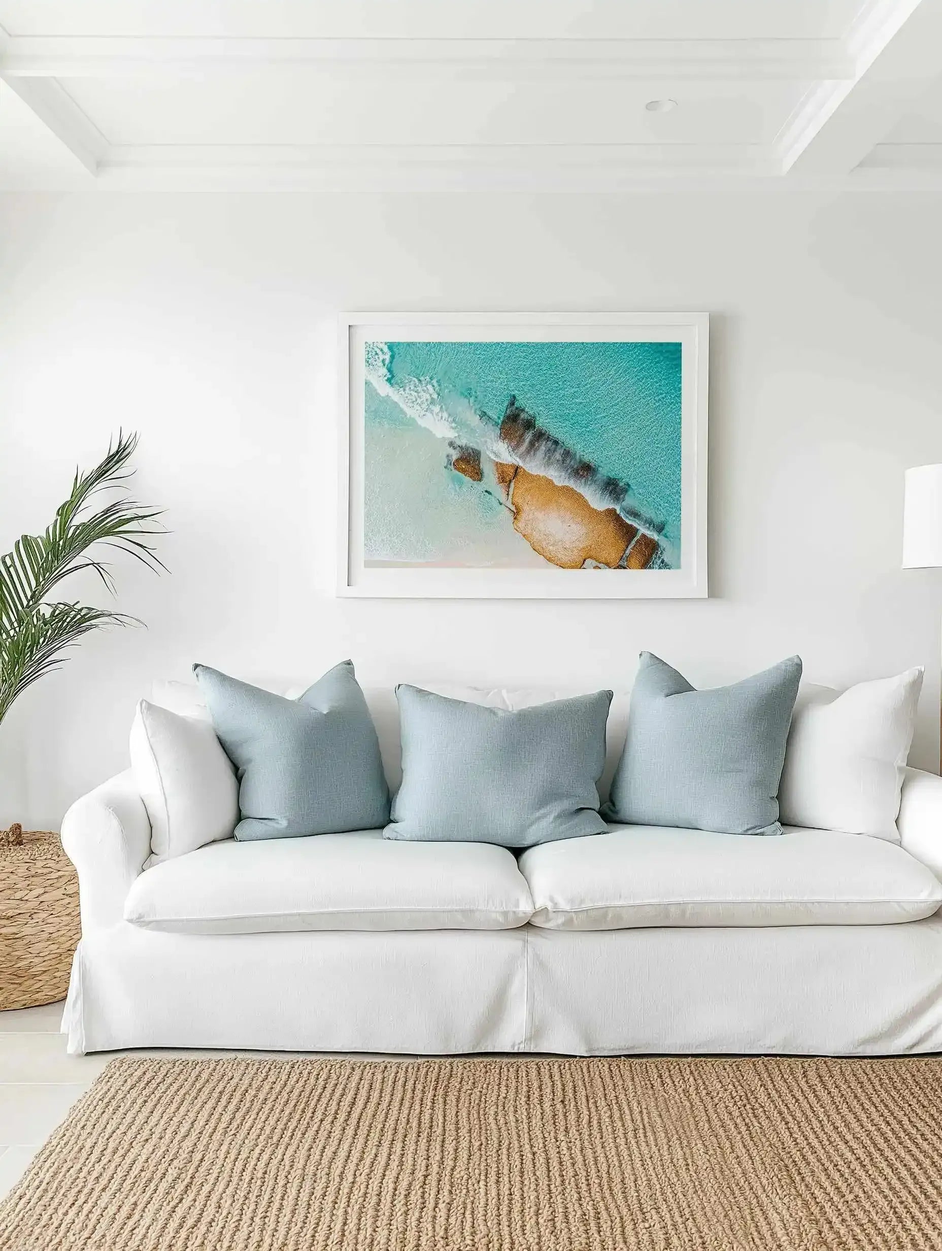 Golden Rough Esperance | Aerial Photo Wall Art Print from Olive et Oriel where you can shop wallpaper and artworks online