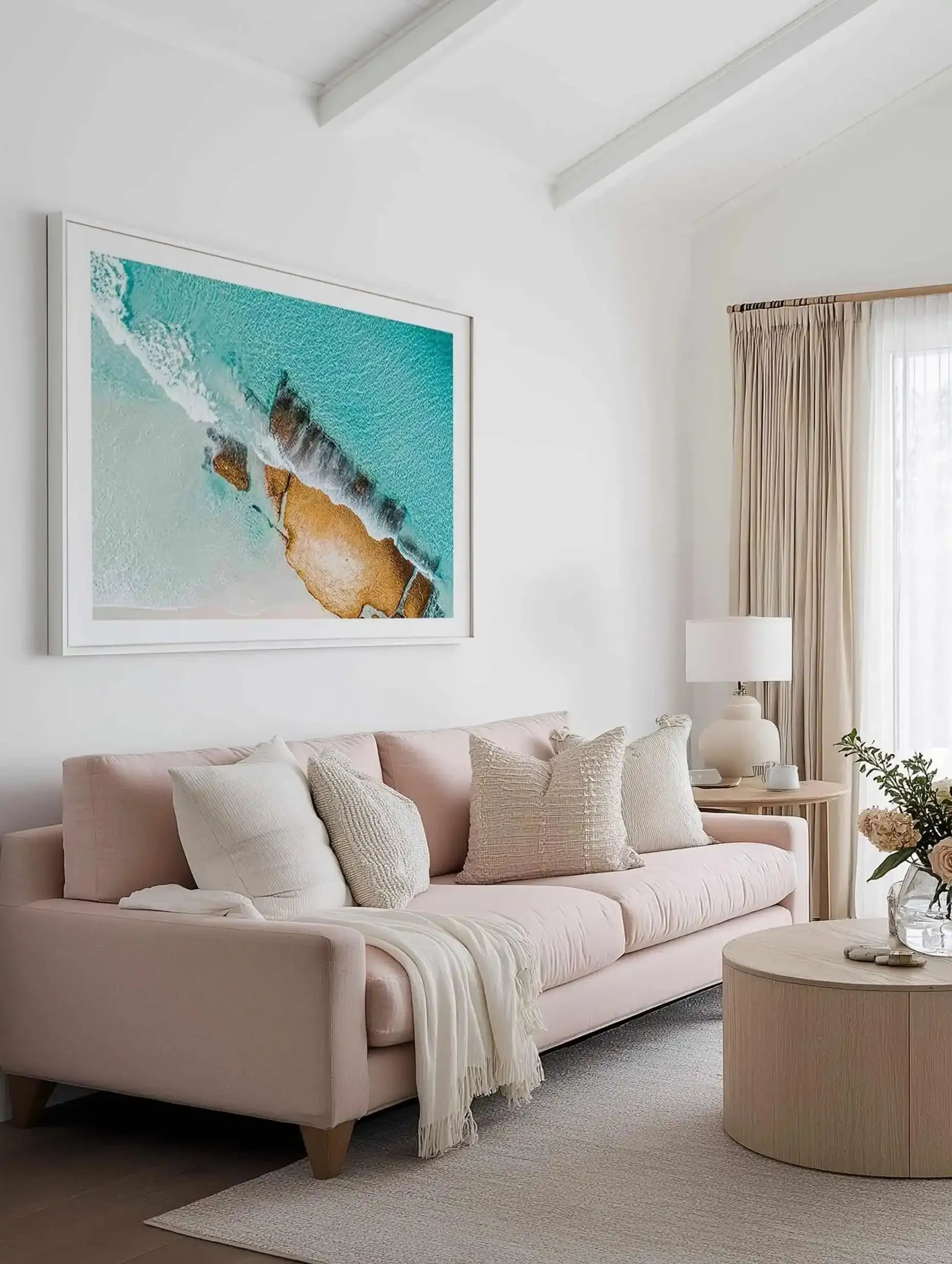 Golden Rough Esperance | Aerial Photo Wall Art Print from Olive et Oriel where you can shop wallpaper and artworks online