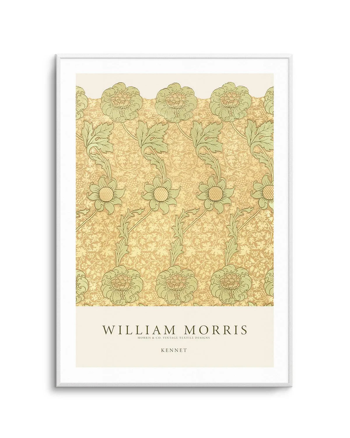 Golden Sage Kennet by William Morris Art Print from Olive et Oriel where you can shop wallpaper and artworks online