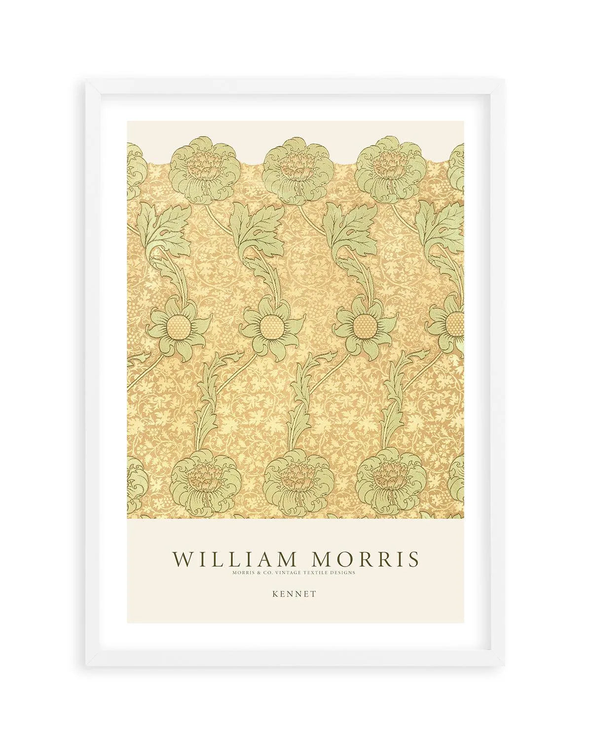 Golden Sage Kennet by William Morris Art Print from Olive et Oriel where you can shop wallpaper and artworks online