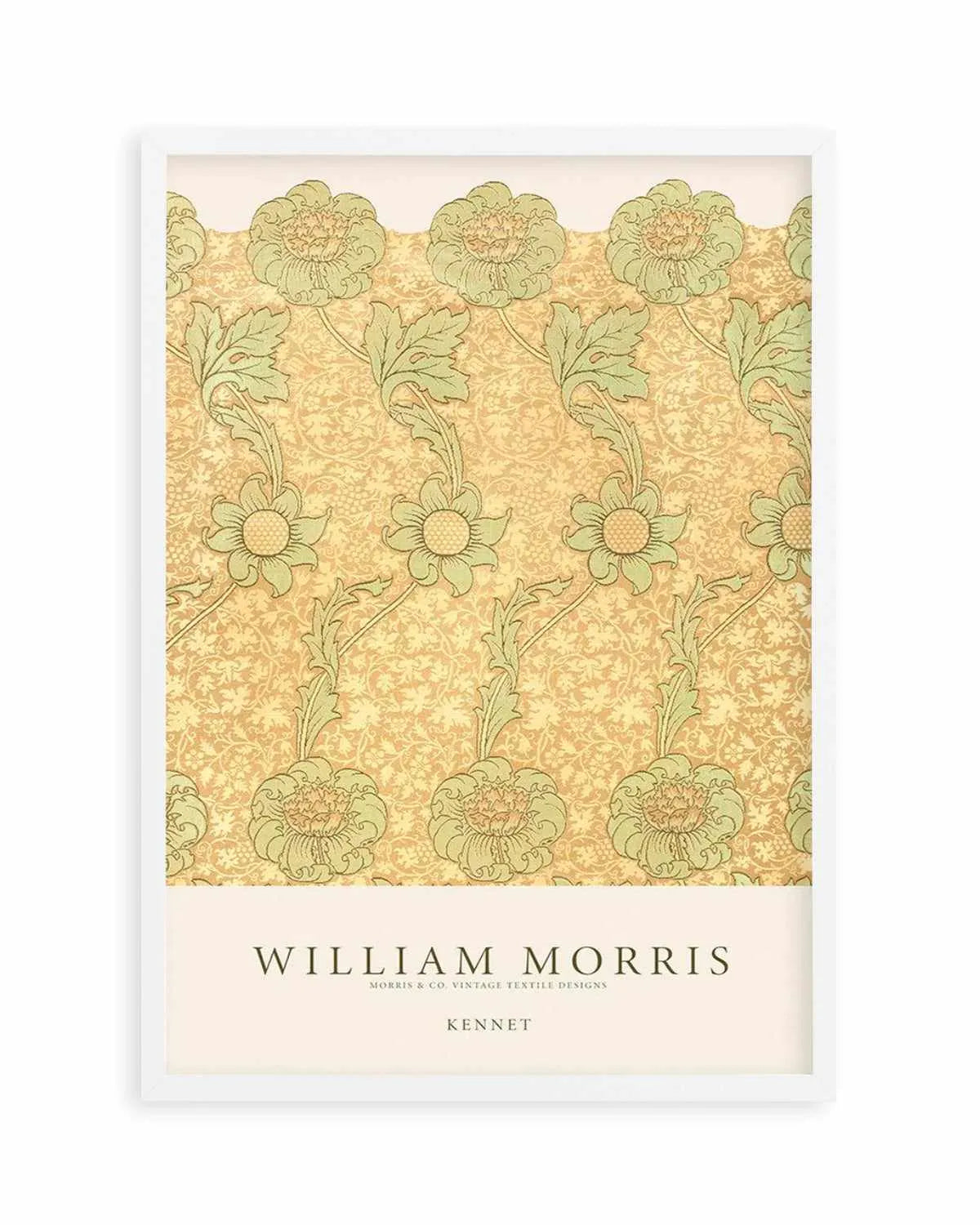 Golden Sage Kennet by William Morris Art Print from Olive et Oriel where you can shop wallpaper and artworks online