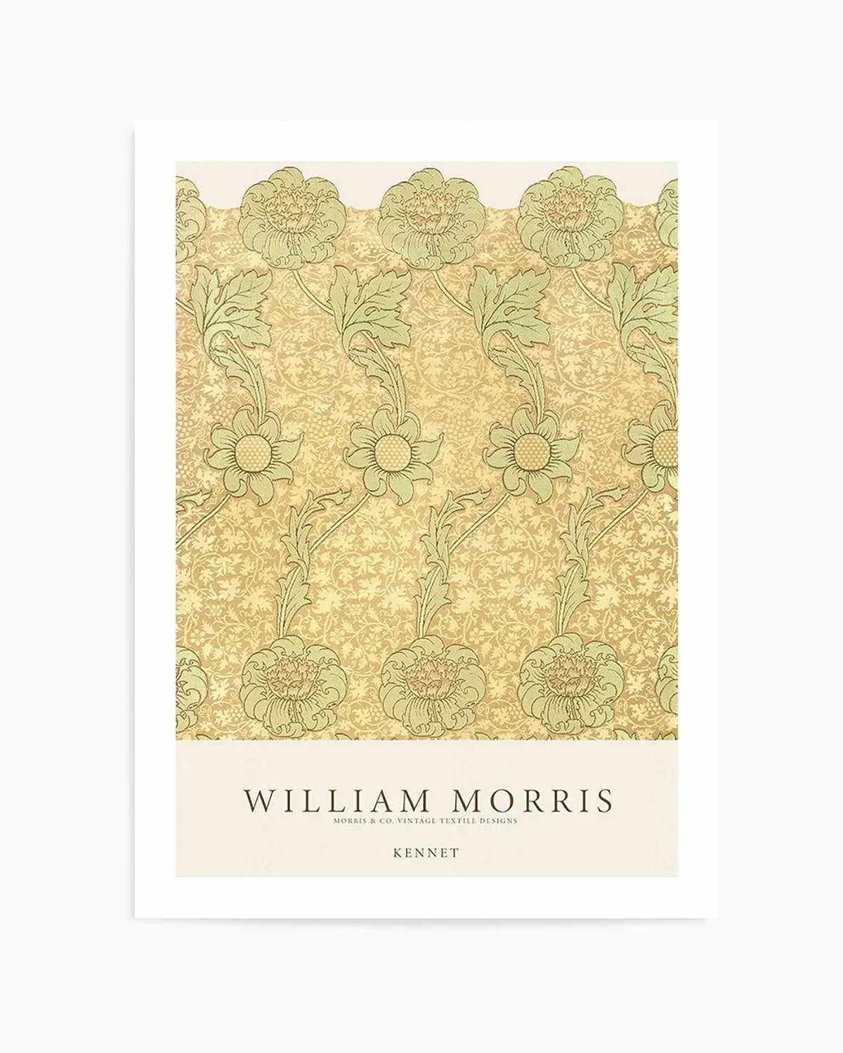 Golden Sage Kennet by William Morris Art Print from Olive et Oriel where you can shop wallpaper and artworks online