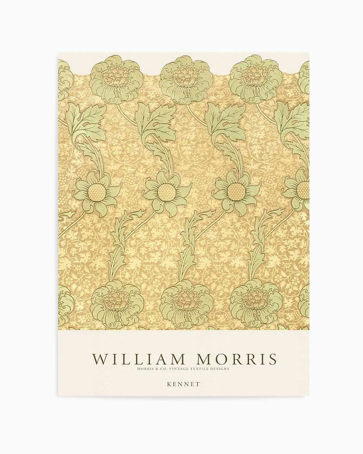 Golden Sage Kennet by William Morris Art Print from Olive et Oriel where you can shop wallpaper and artworks online