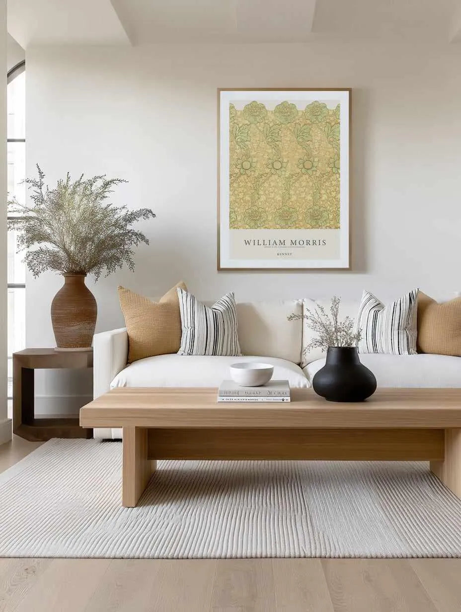 Golden Sage Kennet by William Morris Art Print from Olive et Oriel where you can shop wallpaper and artworks online