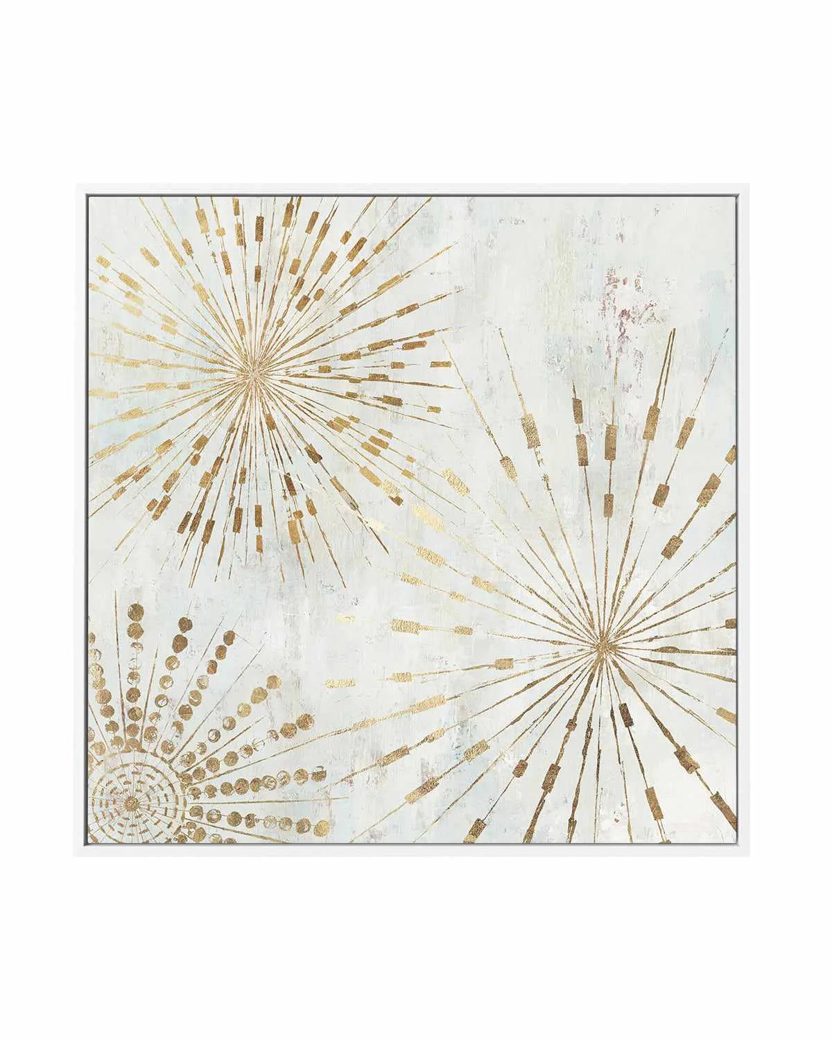 Golden Stars I | Framed Canvas Art Print from Olive et Oriel where you can shop wallpaper and artworks online