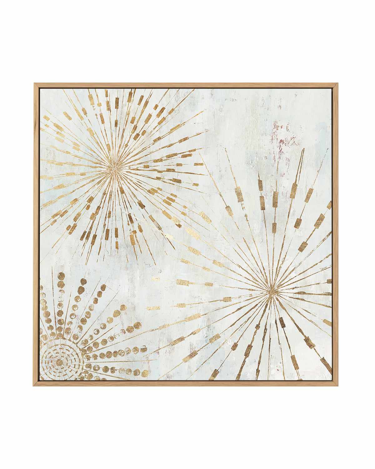 Golden Stars I | Framed Canvas Art Print