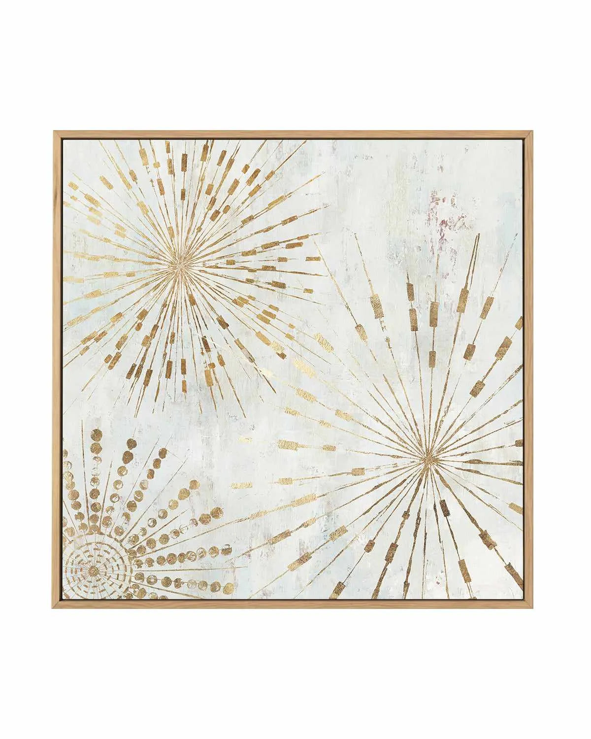 Golden Stars I | Framed Canvas Art Print from Olive et Oriel where you can shop wallpaper and artworks online