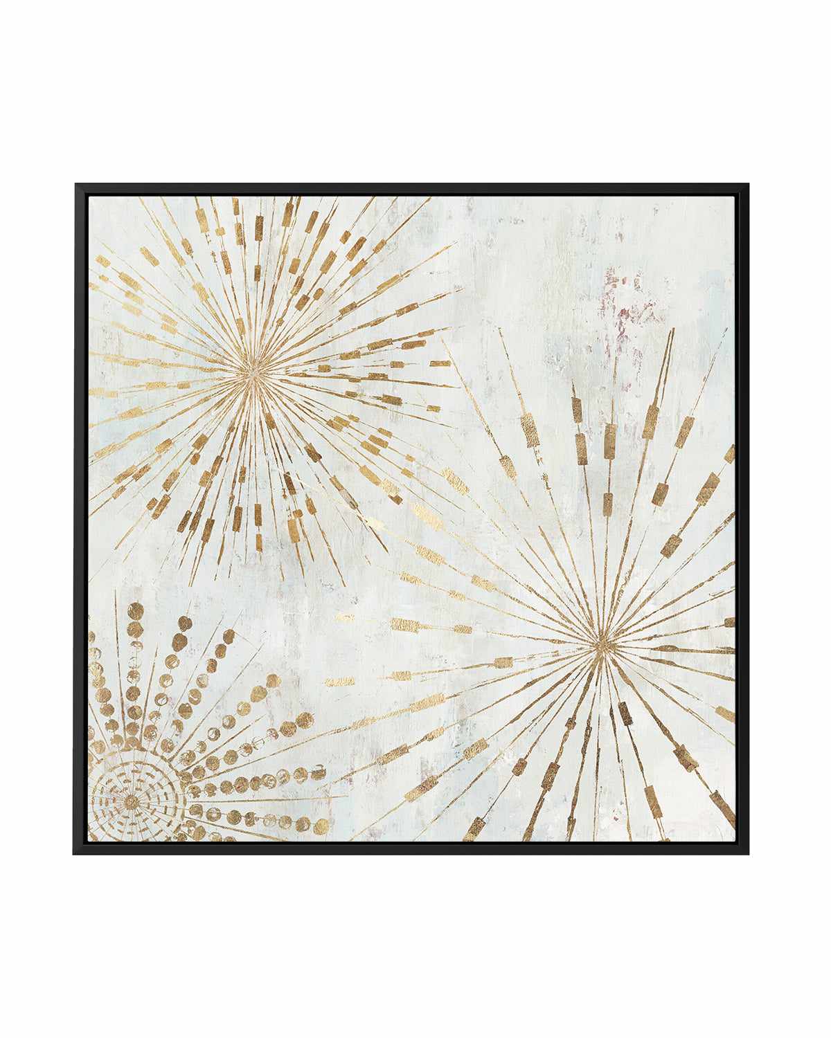 Golden Stars I | Framed Canvas Art Print