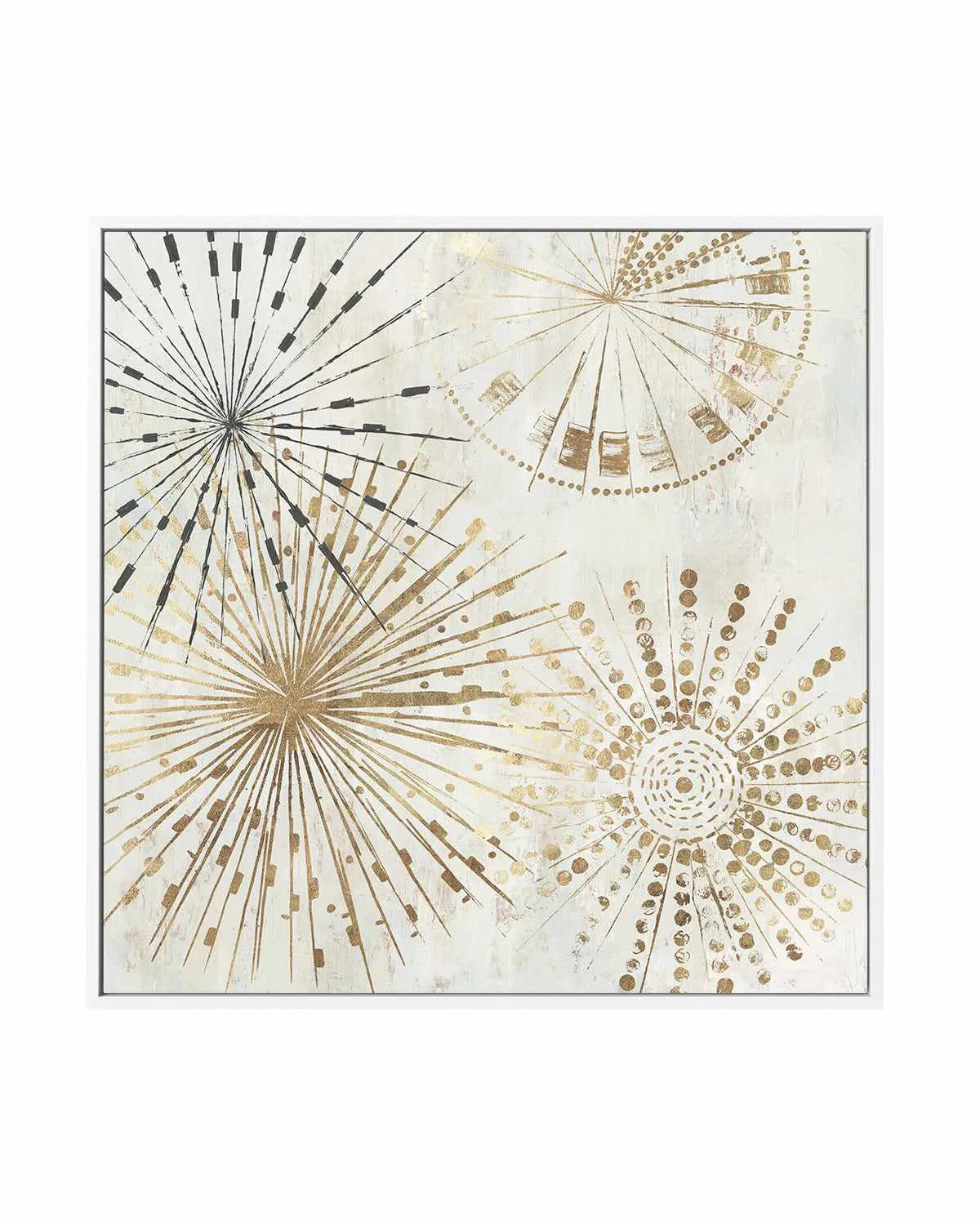 Golden Stars II | Framed Canvas Art Print from Olive et Oriel where you can shop wallpaper and artworks online
