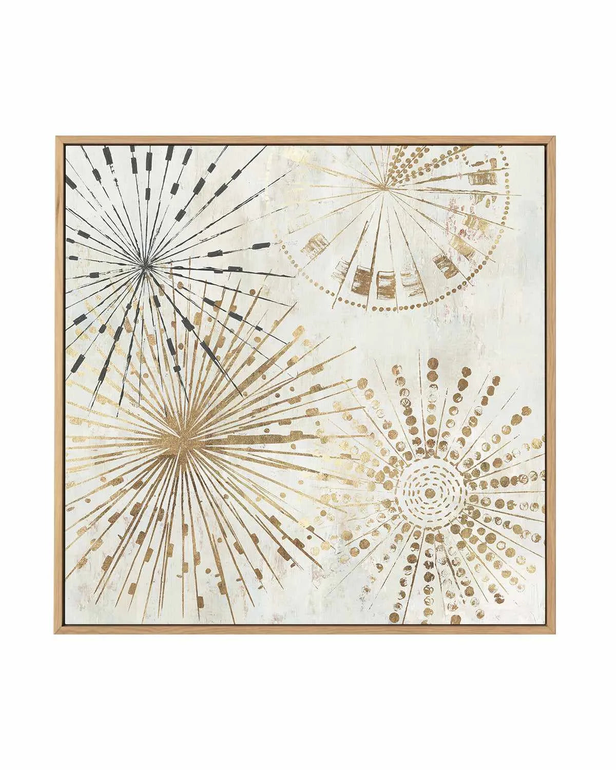Golden Stars II | Framed Canvas Art Print from Olive et Oriel where you can shop wallpaper and artworks online