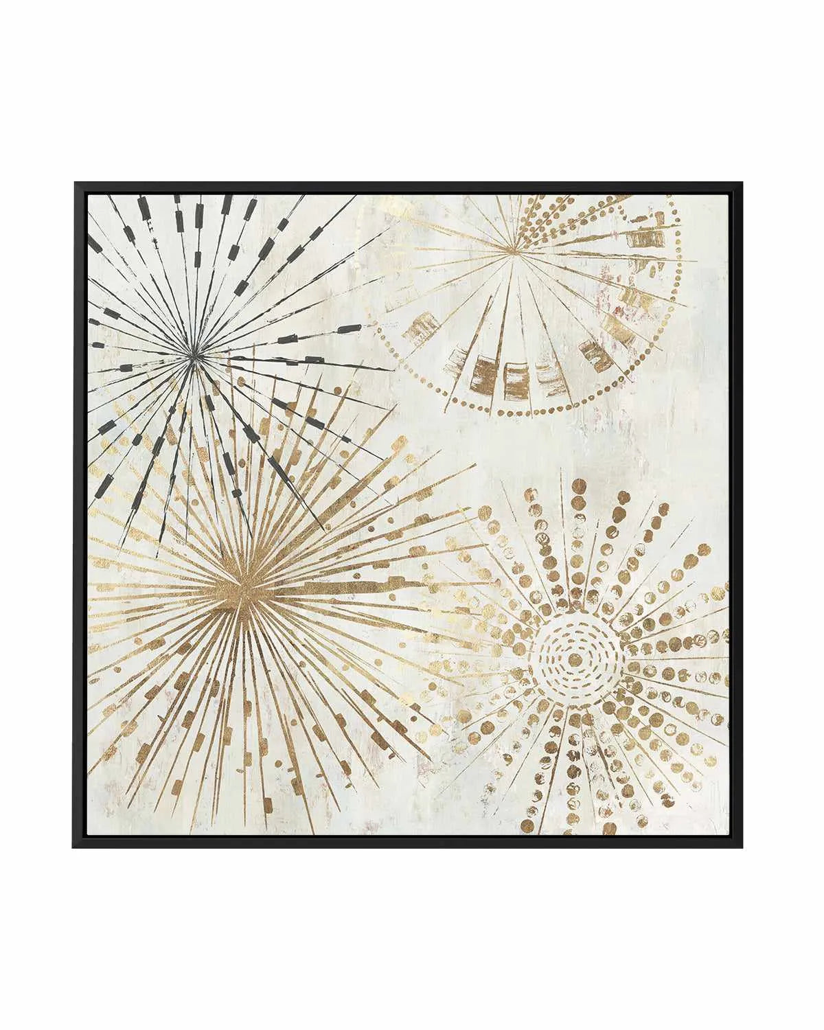 Golden Stars II | Framed Canvas Art Print from Olive et Oriel where you can shop wallpaper and artworks online