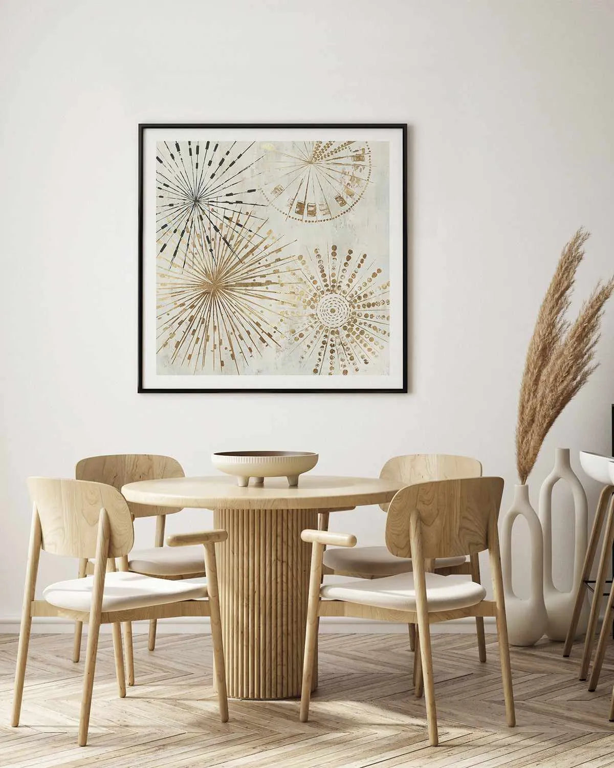 Golden Stars II Art Print from Olive et Oriel where you can shop wallpaper and artworks online