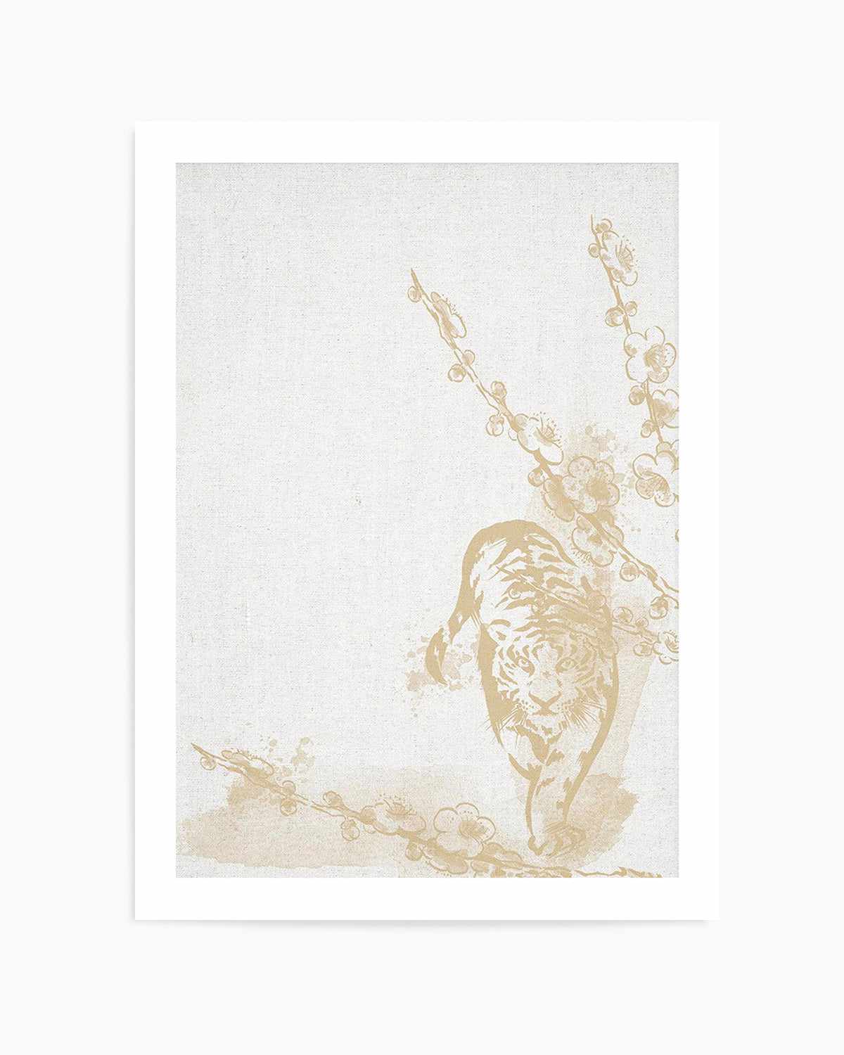 Golden Tiger I Art Print