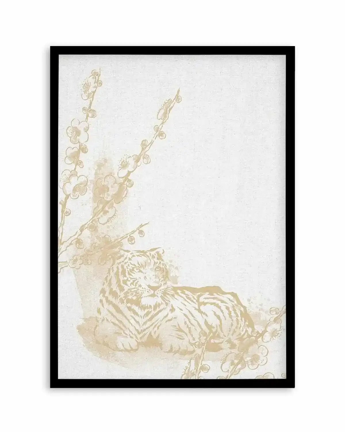 Golden Tiger II Art Print from Olive et Oriel where you can shop wallpaper and artworks online