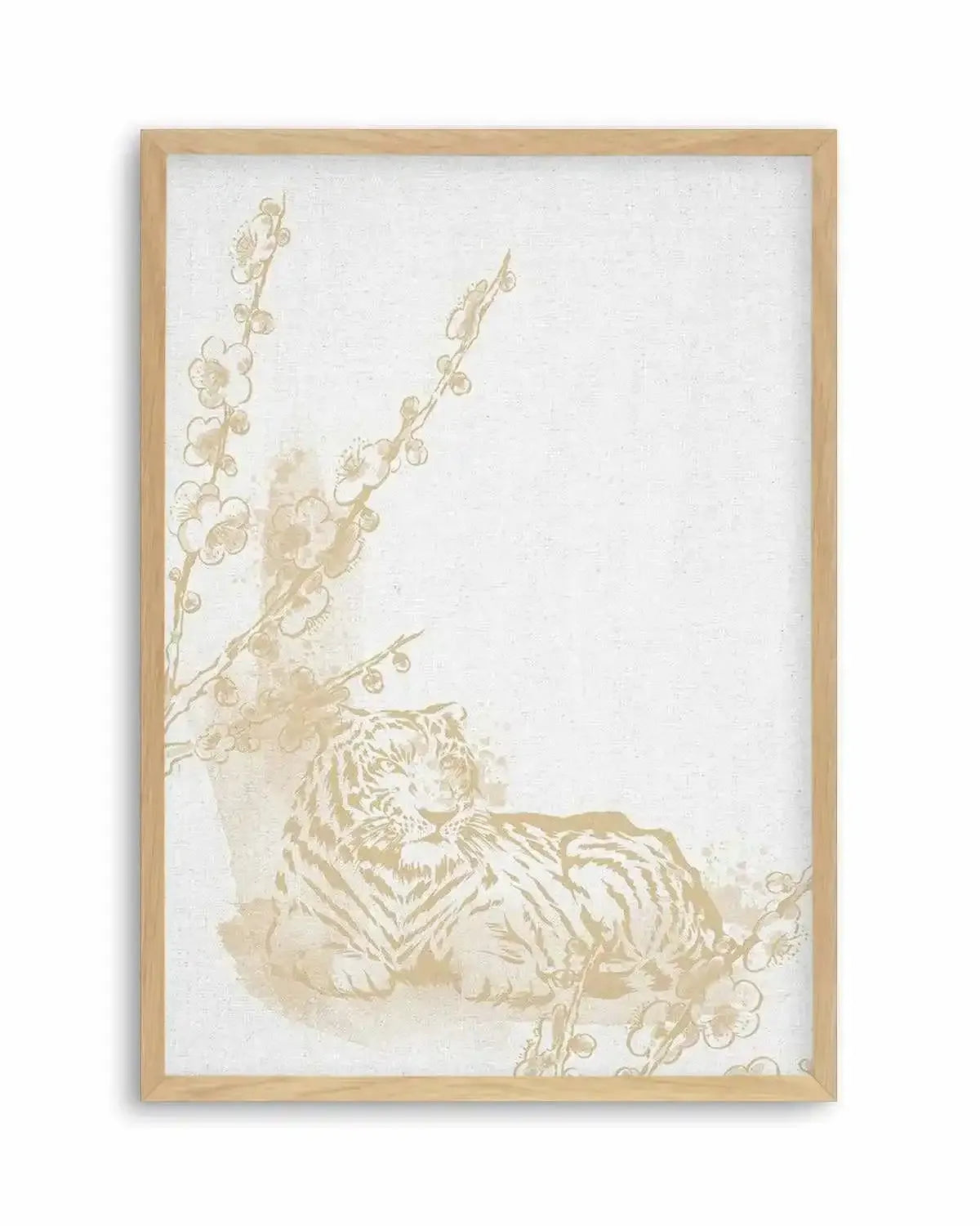 Golden Tiger II Art Print from Olive et Oriel where you can shop wallpaper and artworks online