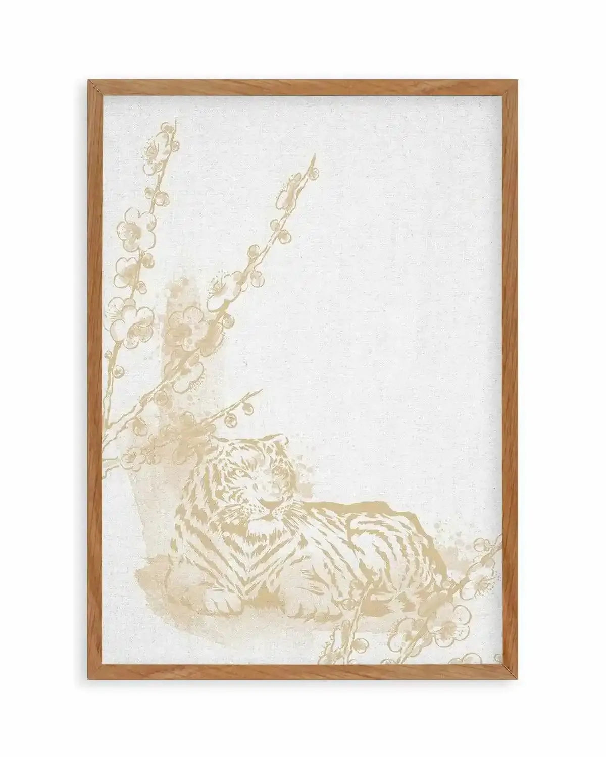 Golden Tiger II Art Print from Olive et Oriel where you can shop wallpaper and artworks online