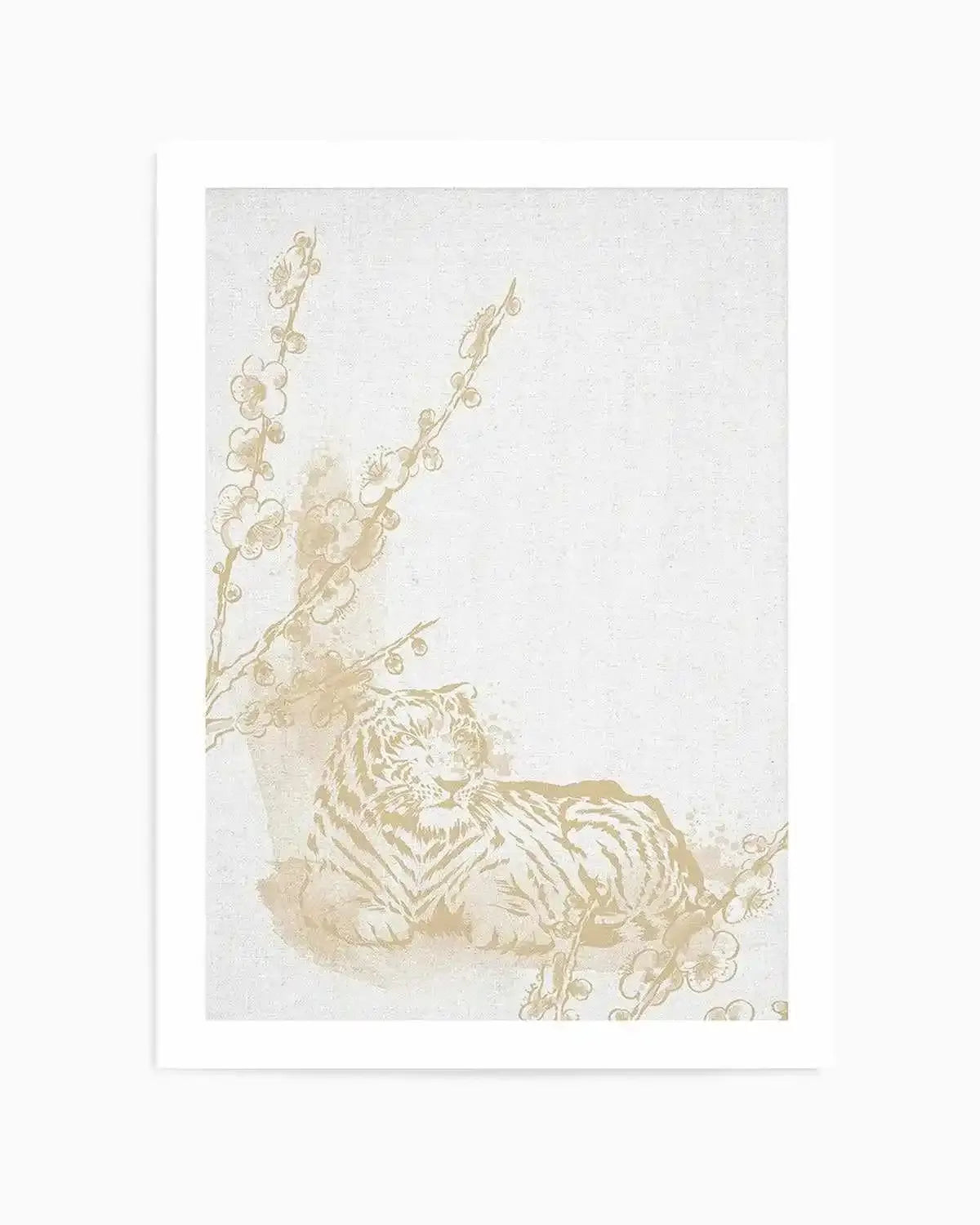 Golden Tiger II Art Print from Olive et Oriel where you can shop wallpaper and artworks online