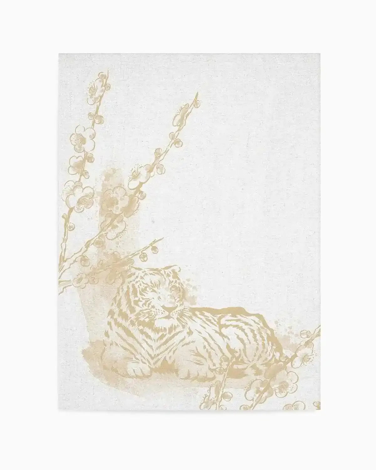 Golden Tiger II Art Print from Olive et Oriel where you can shop wallpaper and artworks online