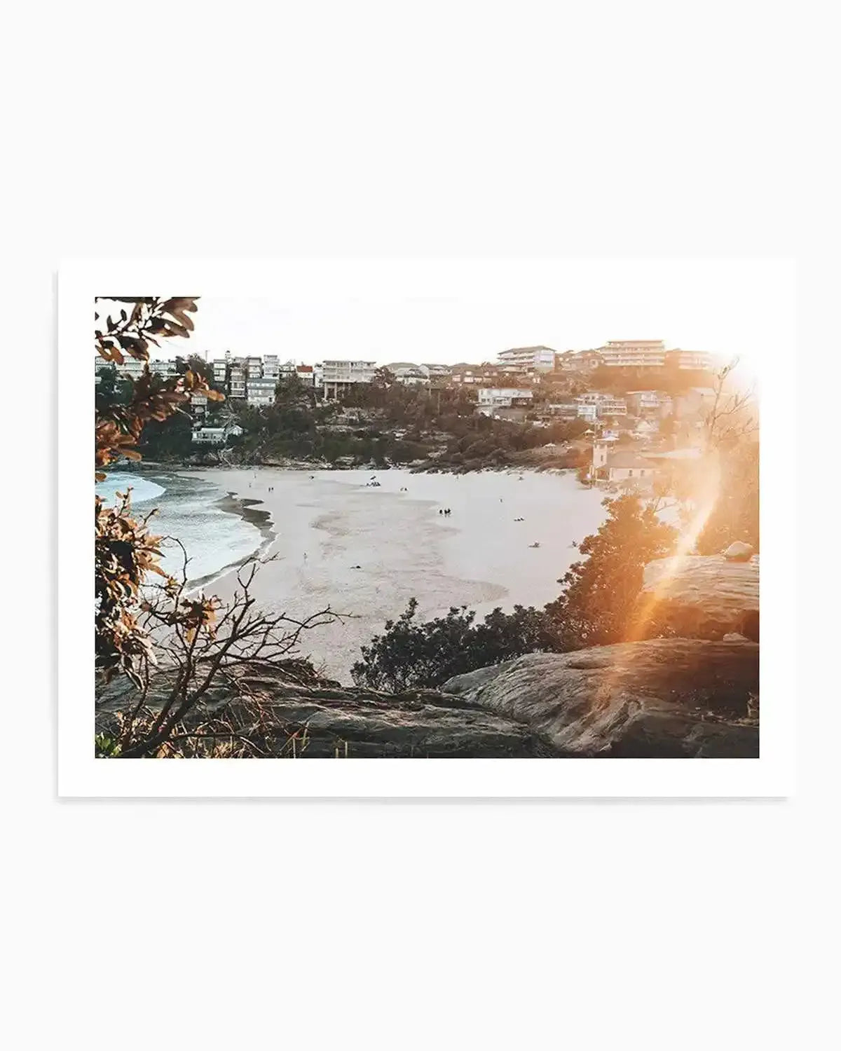 Golden Times | Freshwater Beach Art Print from Olive et Oriel where you can shop wallpaper and artworks online