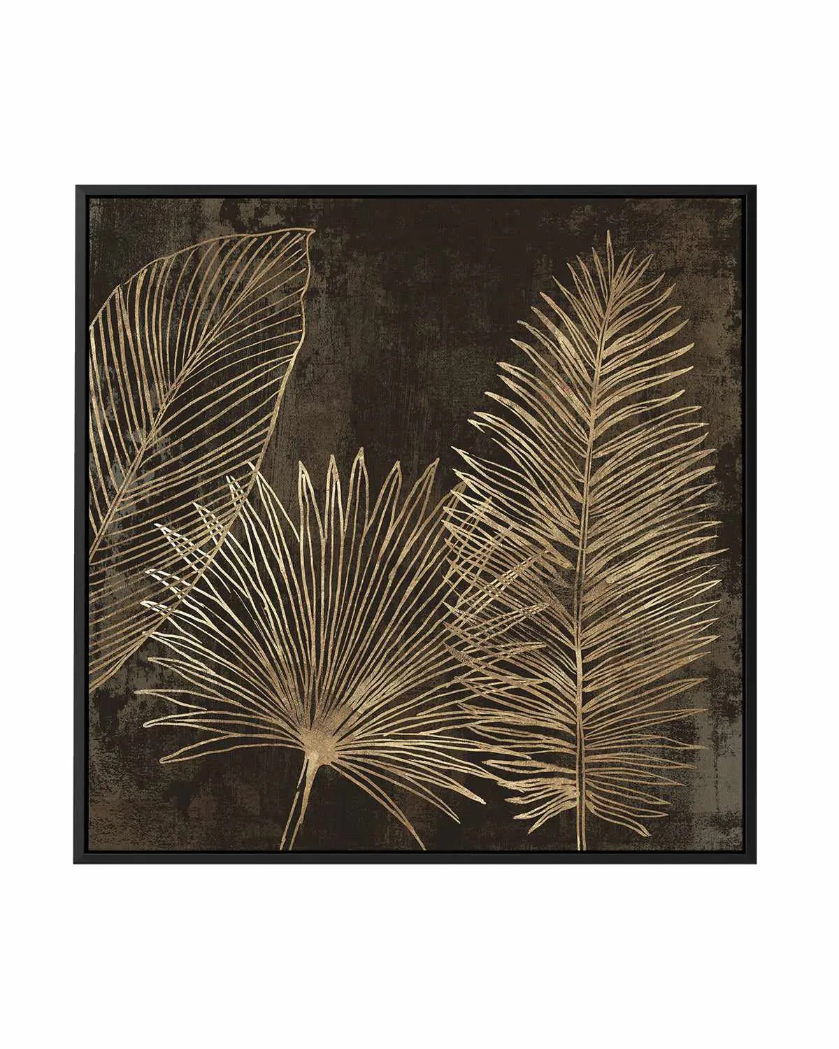 Golden Tropics I | Framed Canvas Art Print from Olive et Oriel where you can shop wallpaper and artworks online