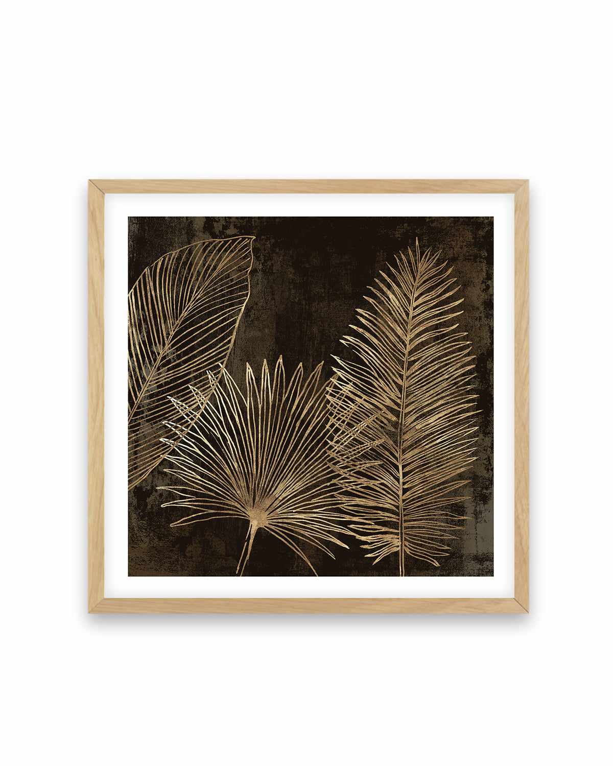 Golden Tropics I Art Print