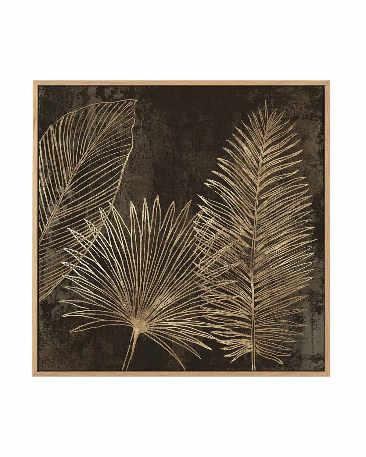 Golden Tropics I | Framed Canvas Art Print from Olive et Oriel where you can shop wallpaper and artworks online