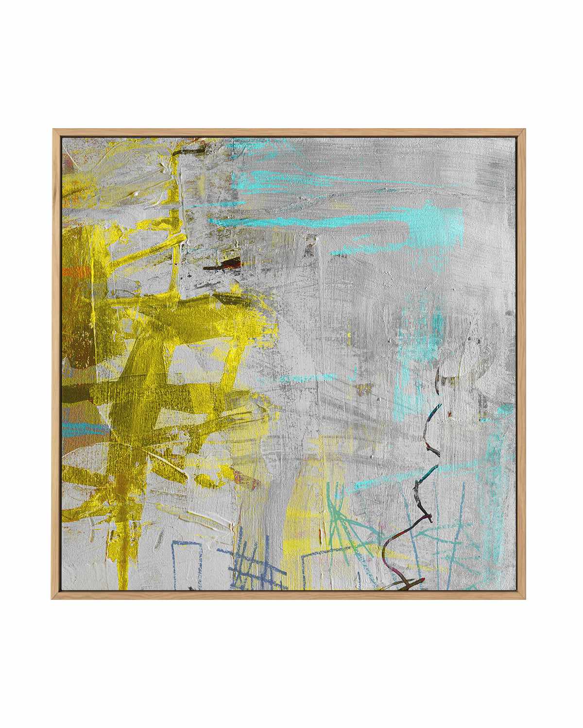 Golden by Antonia Tzenova | Framed Canvas Art Print