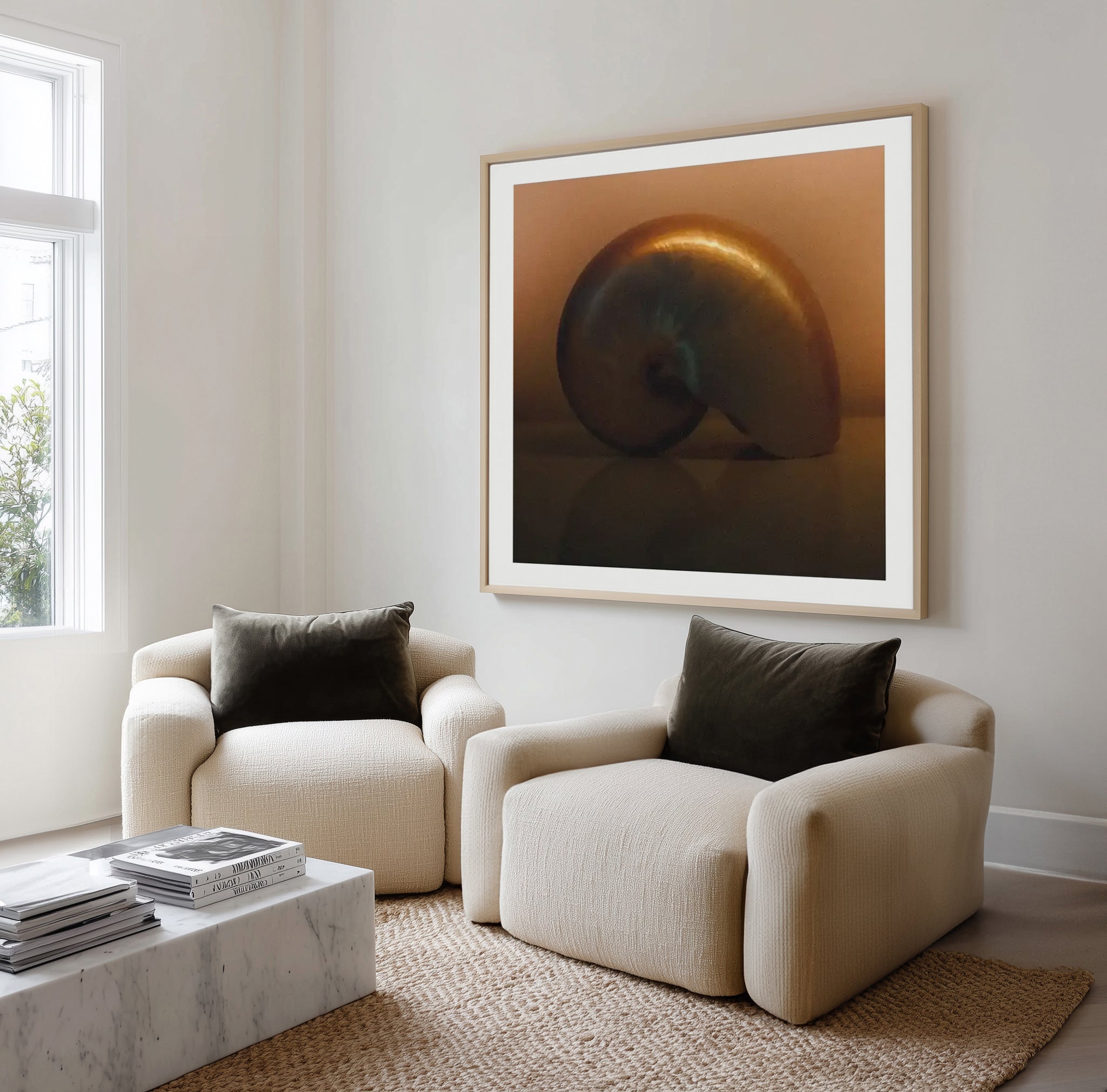 Golden by Mario Stefanelli Art Print