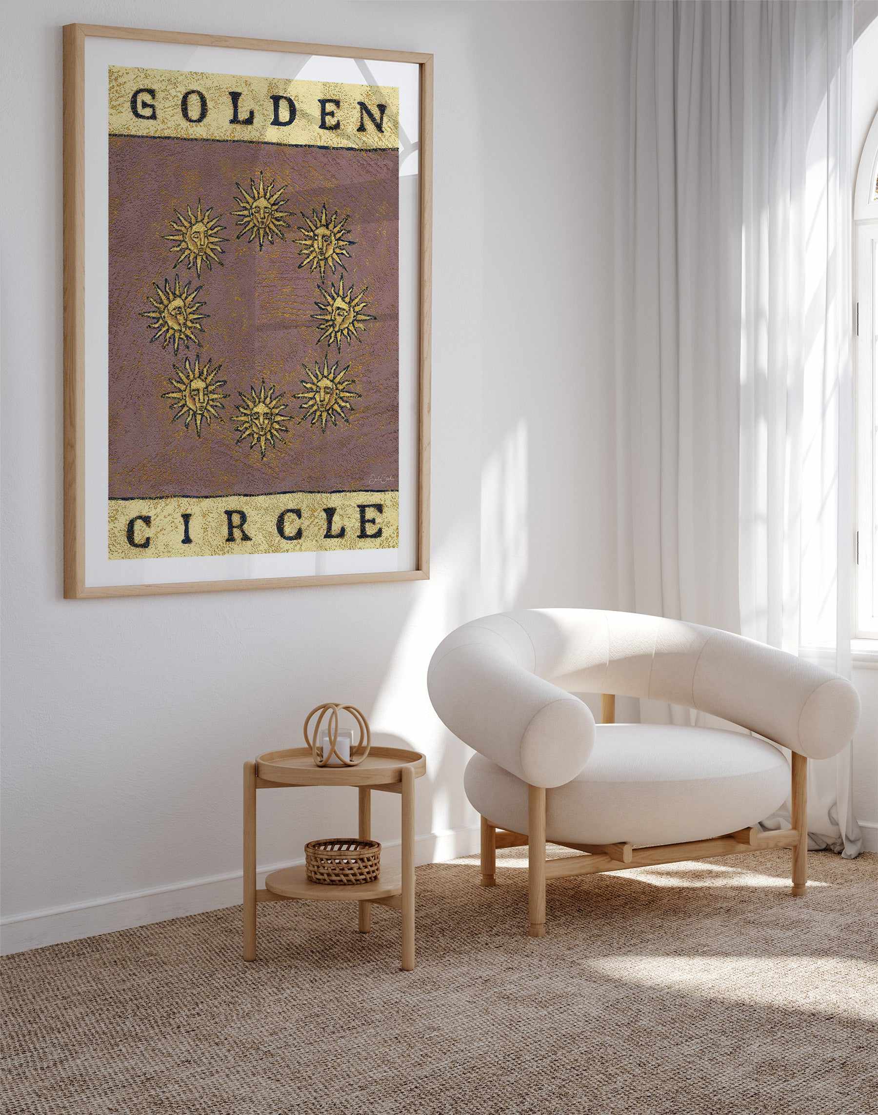 Golden Circle by Julie Celina | Art Print