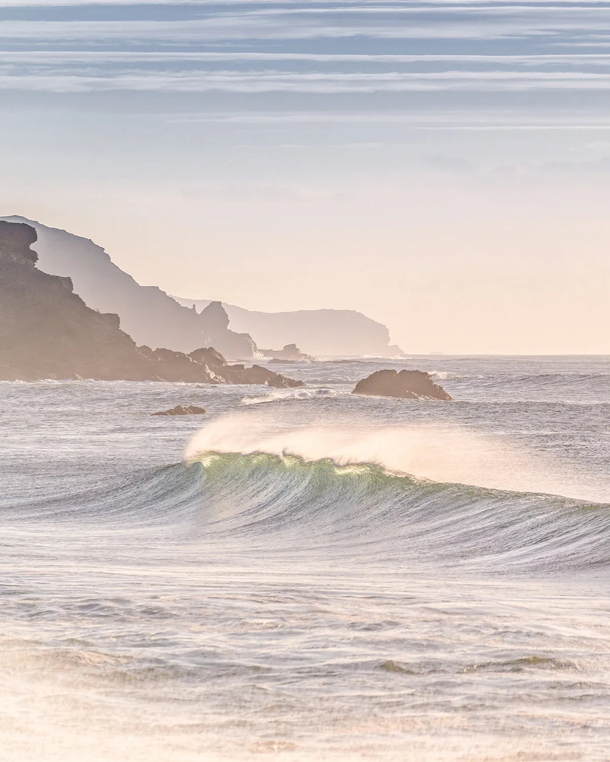 Golden Coastal Waves Photo Mural Wallpaper from Olive et Oriel where you can shop wallpaper and artworks online