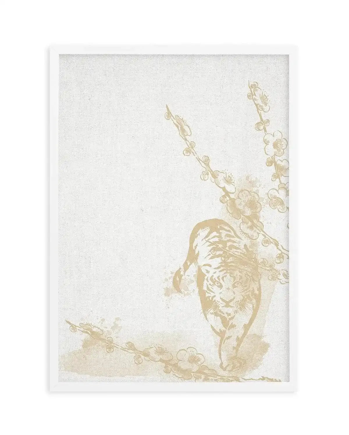 Golden Tiger I Art Print-PRINT-Olive et Oriel-Olive et Oriel-Buy-Australian-Art-Prints-Online-with-Olive-et-Oriel-Your-Artwork-Specialists-Austrailia-Decorate-With-Coastal-Photo-Wall-Art-Prints-From-Our-Beach-House-Artwork-Collection-Fine-Poster-and-Framed-Artwork