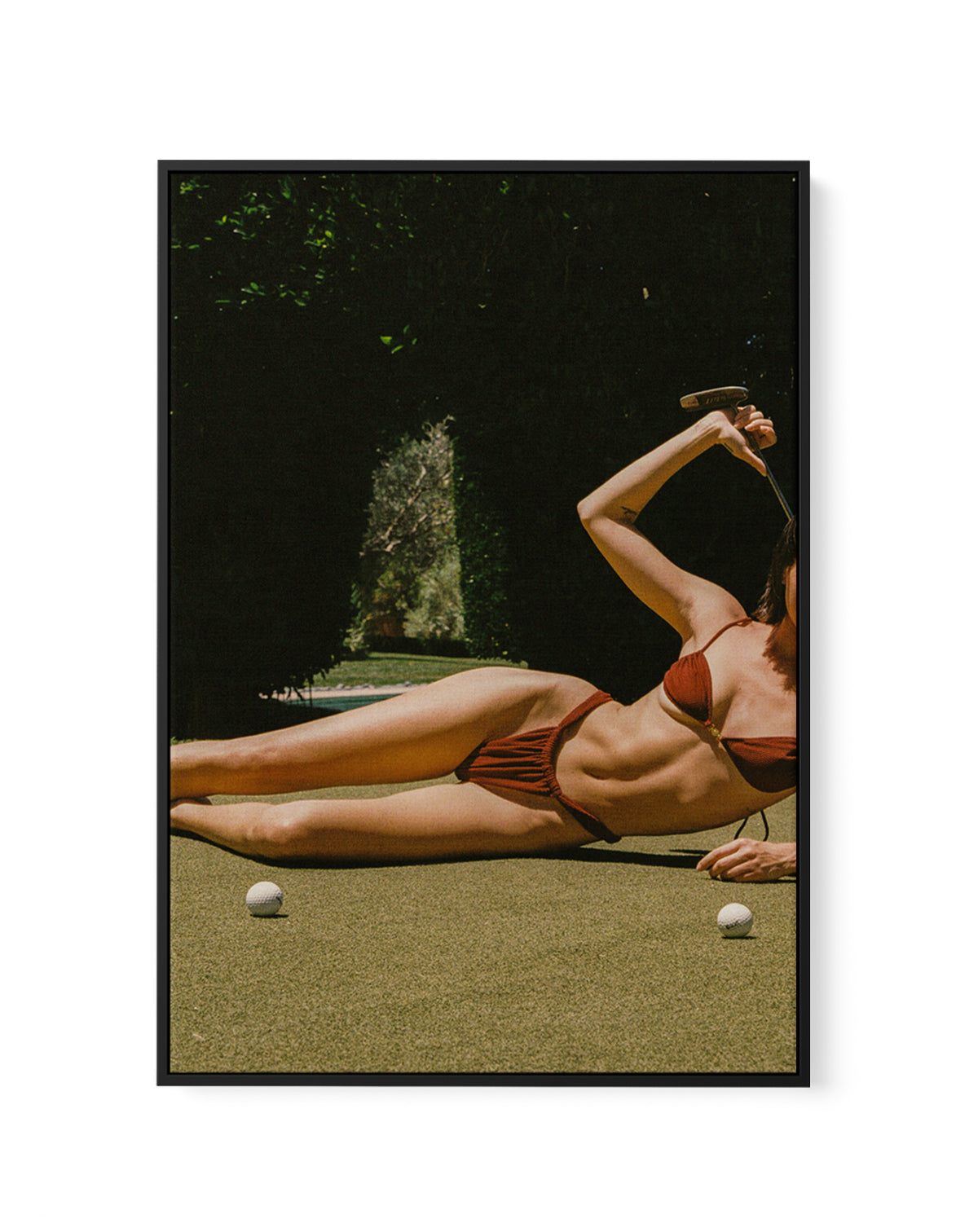 Golf Days by Carson Grzegorczyk | Framed Canvas Art Print